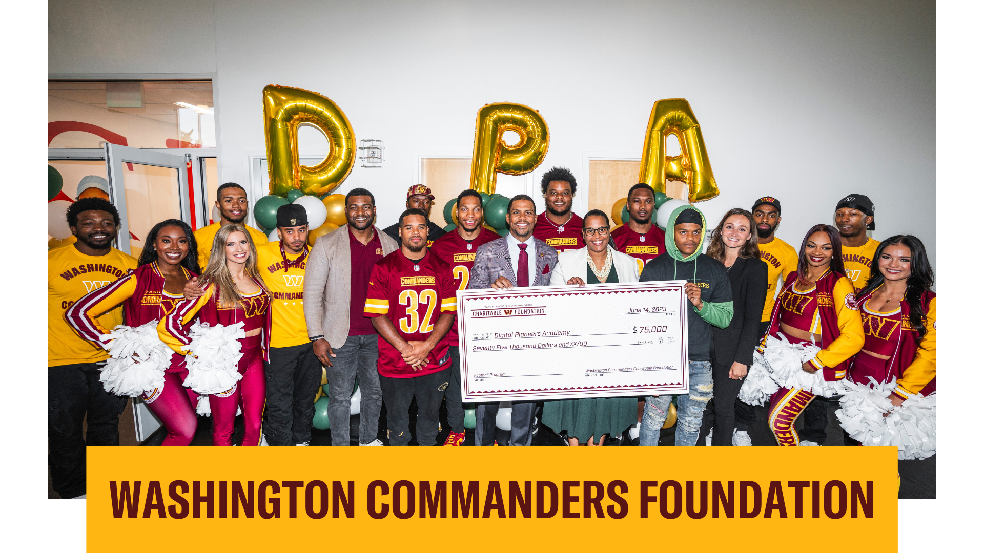Washington Commanders Foundation Graphic