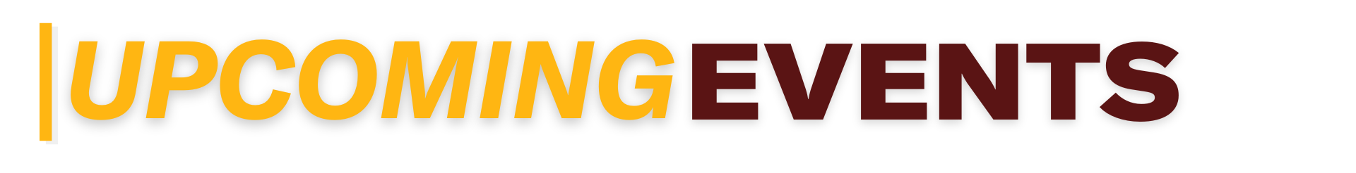 Upcoming Events Header updates