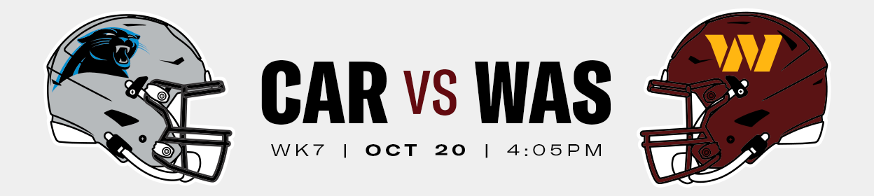 Carolina Panthers vs Washington Commanders