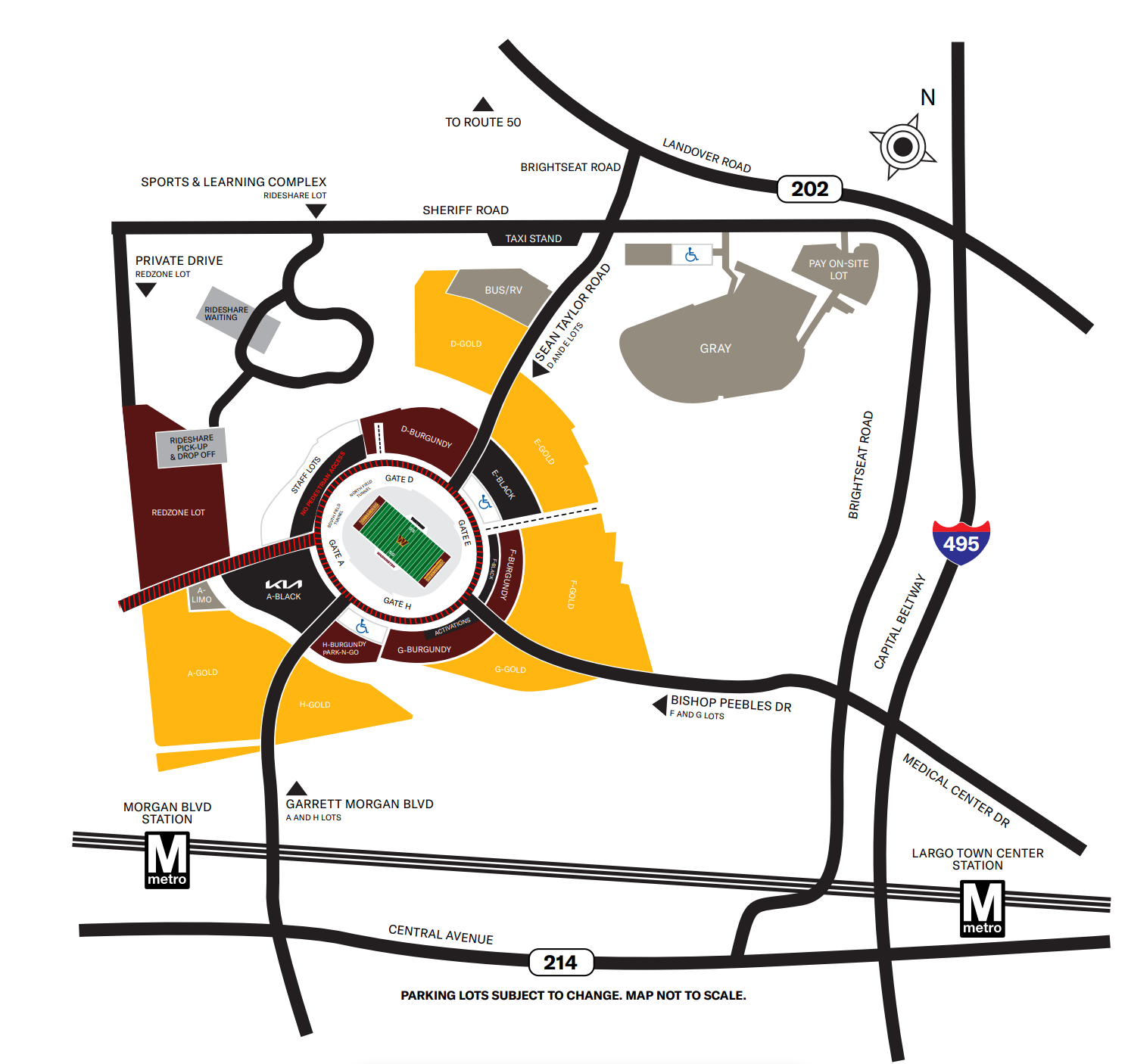 Commanders Field Parking and Directions