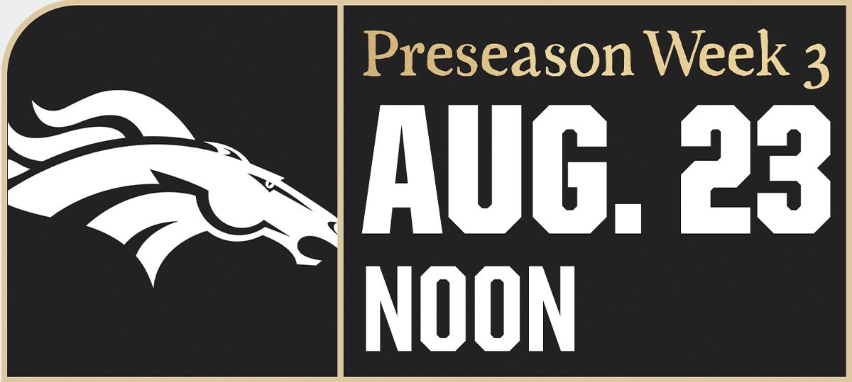 Saints vs. Broncos Game Center - Preseason Week 3 - Aug. 23, 2025
