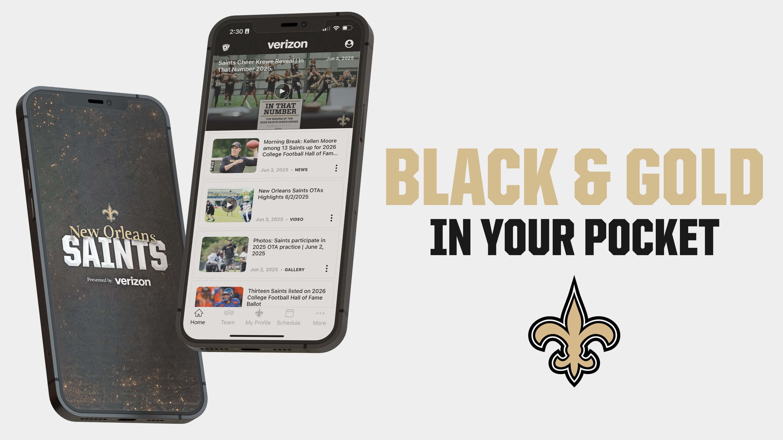 DOWNLOAD THE SAINTS MOBILE APP TODAY!