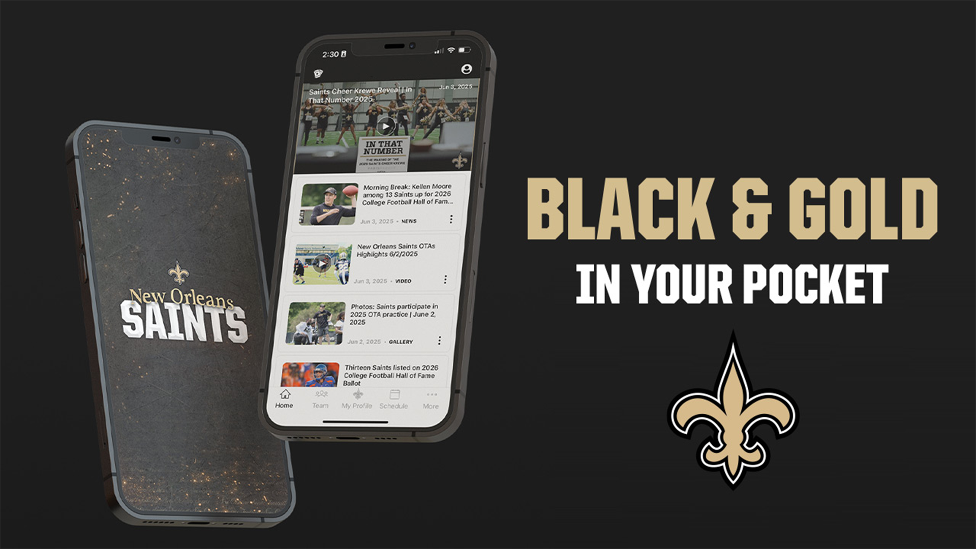 Download the Saints App on your mobile device