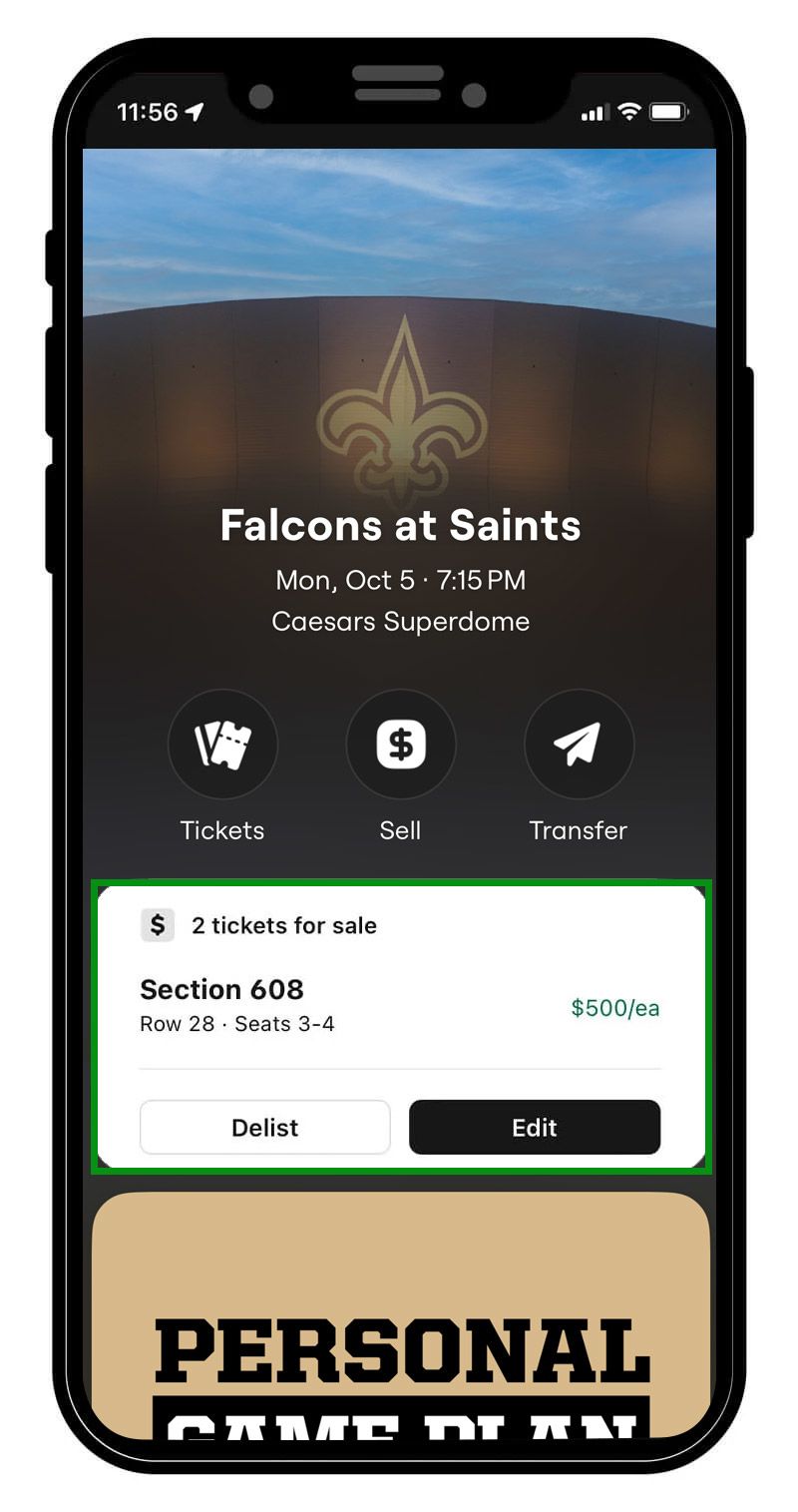 You will be able to edit and/or delist your for sale tickets any time before they are sold.