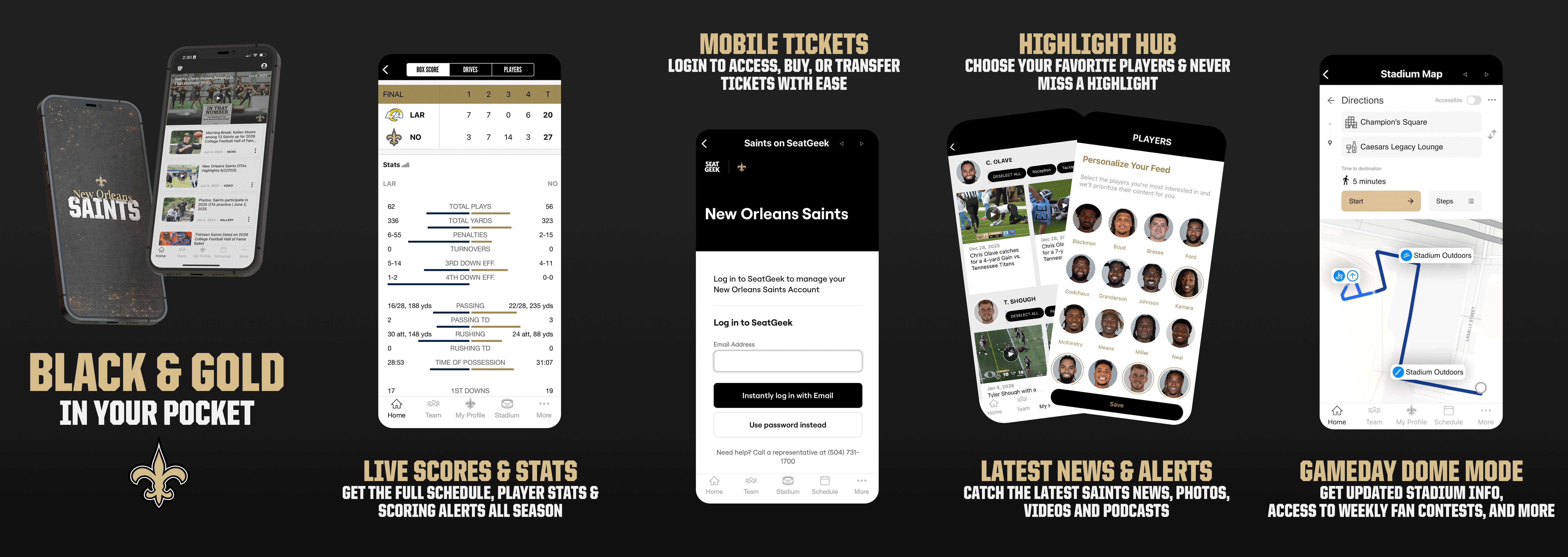 DOWNLOAD THE SAINTS MOBILE APP