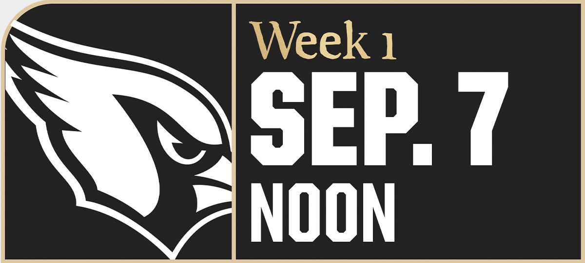 Saints vs. Cardinals Game Center - Week 1 - Sept. 7, 2025