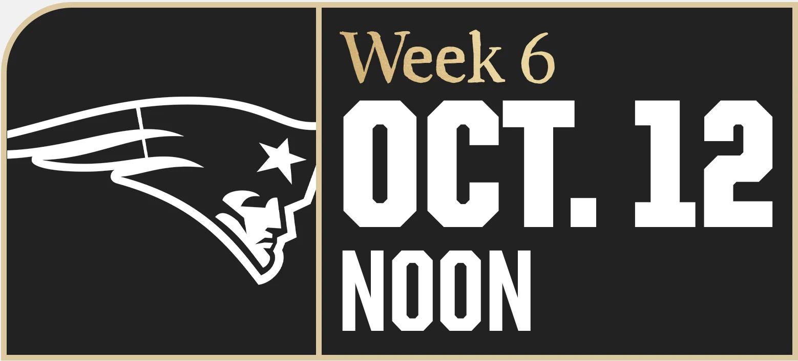Saints vs. Patriots Game Center - Week 6 - Oct. 12, 2025