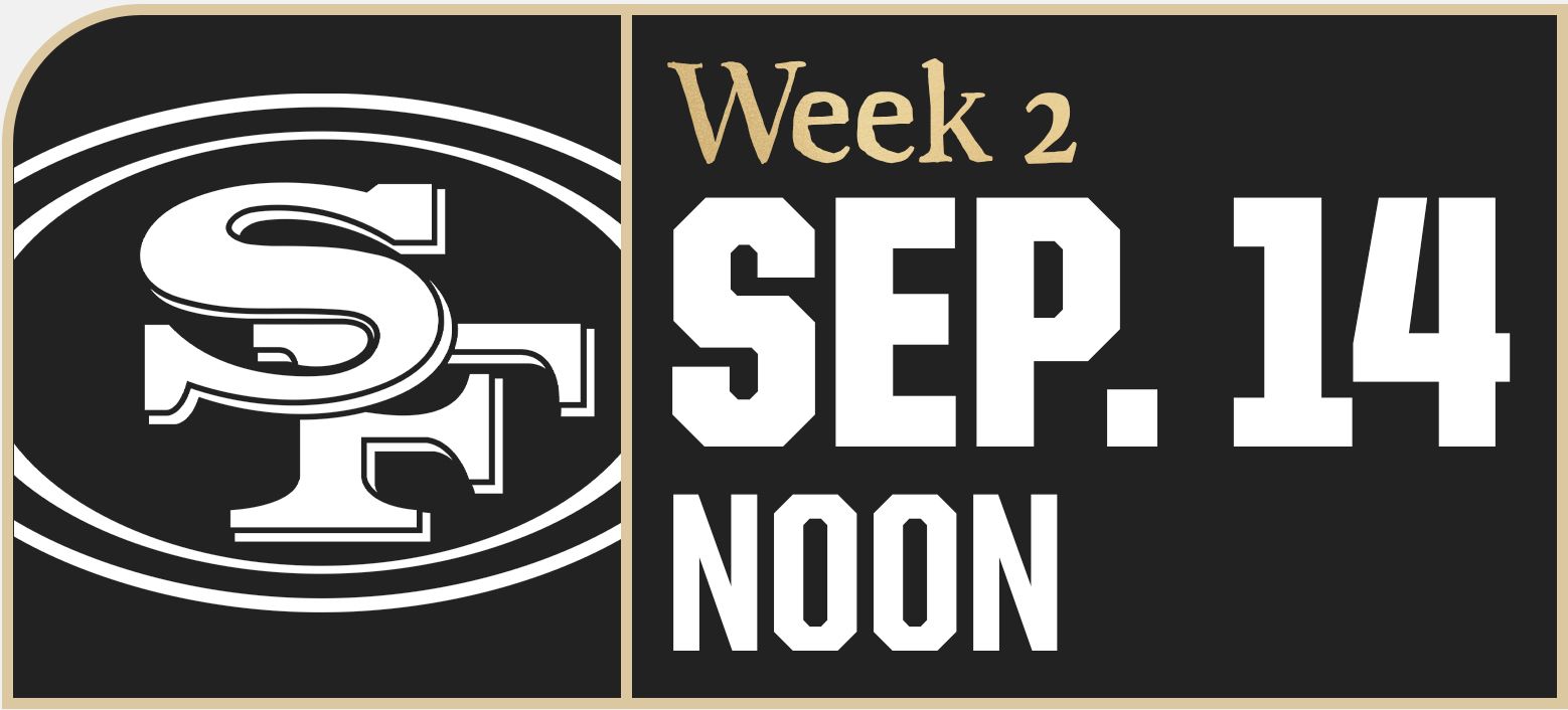 Saints vs. 49ers Game Center - Week 2 - Sept. 14, 2025