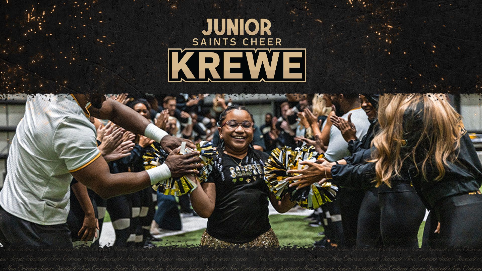 BE A PART OF THE JR. SAINTS CHEER KREWE