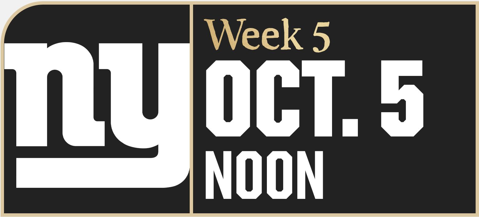 Saints vs. Giants Game Center - Week 5 - Oct. 5, 2025
