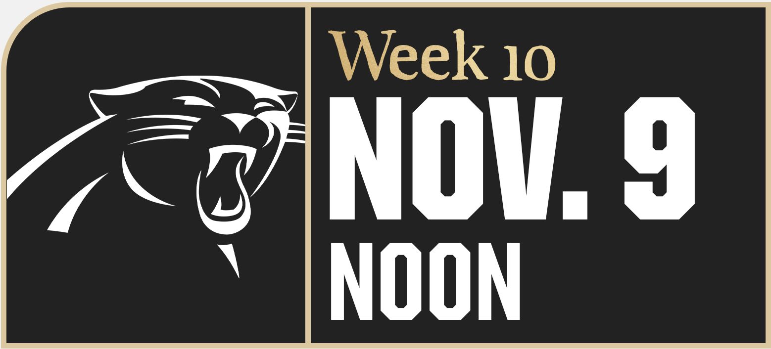 Panthers vs. Saints Game Center - Week 10 - Nov. 9, 2025