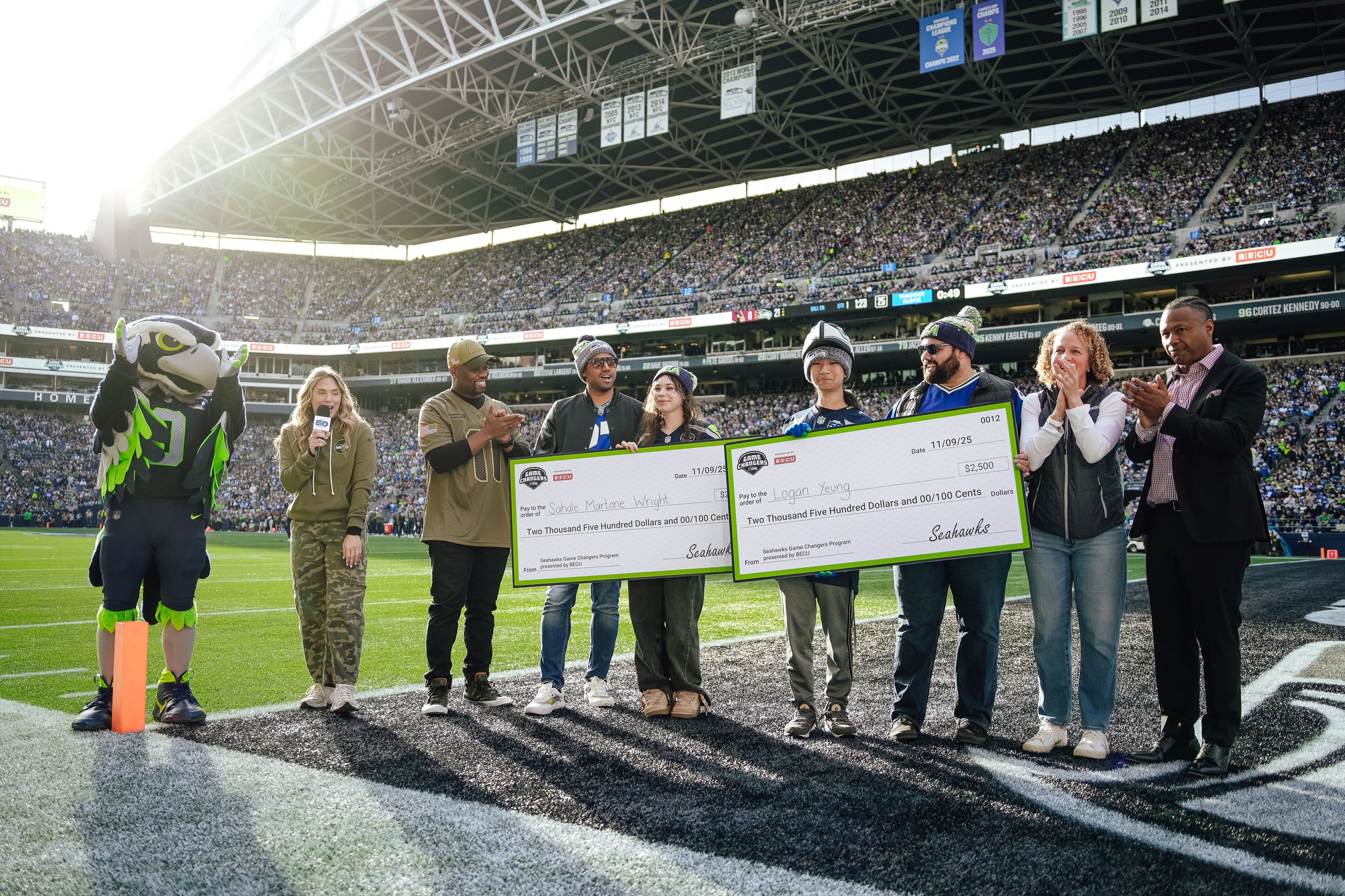 Sahale and Logan from the Boys & Girls Clubs of King County were the proud recipients of $2,500 scholarships thanks to BECU