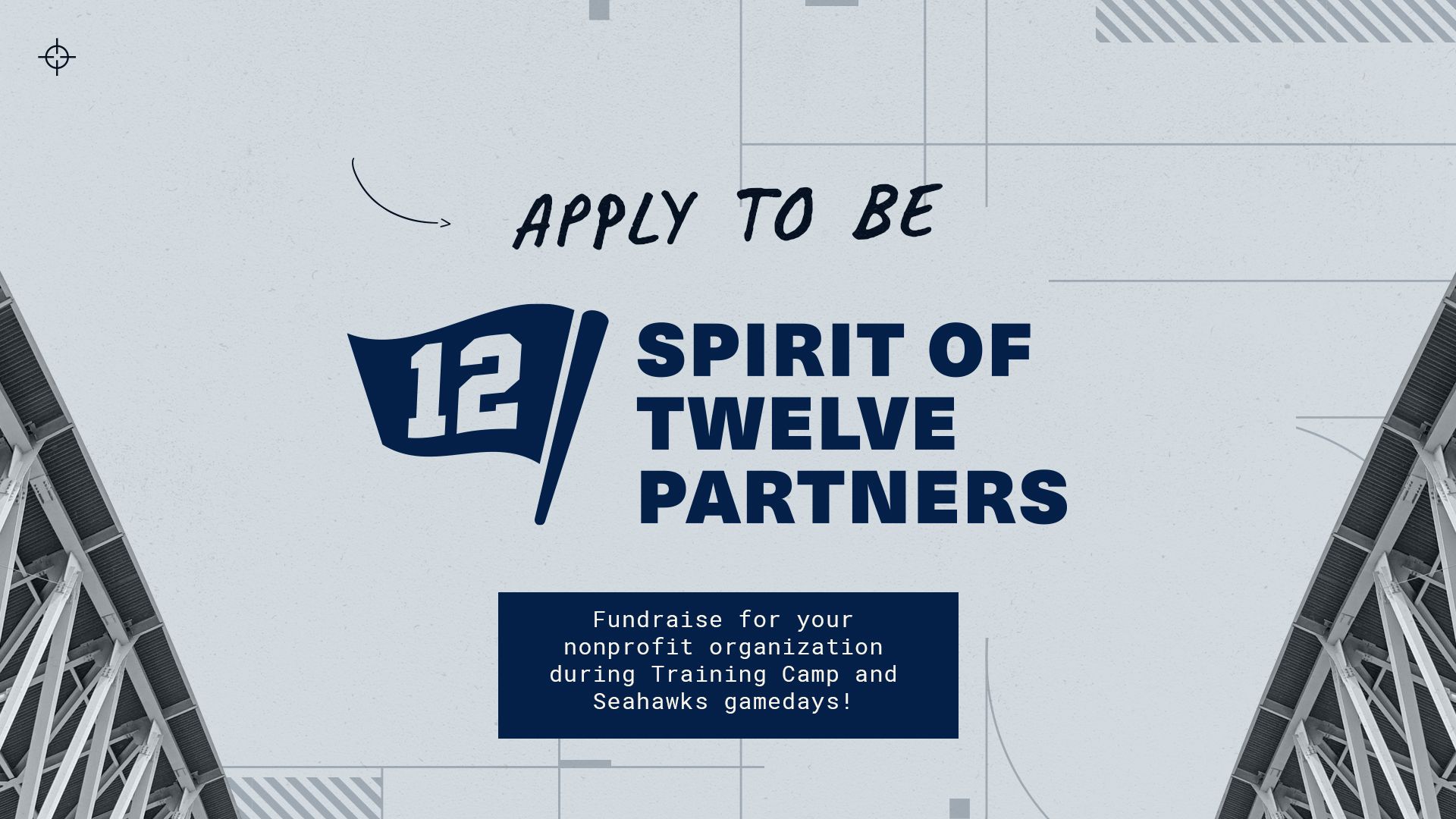 Apply to be a Spirit of 12 partner! 50/50 Seahawks Raffle
