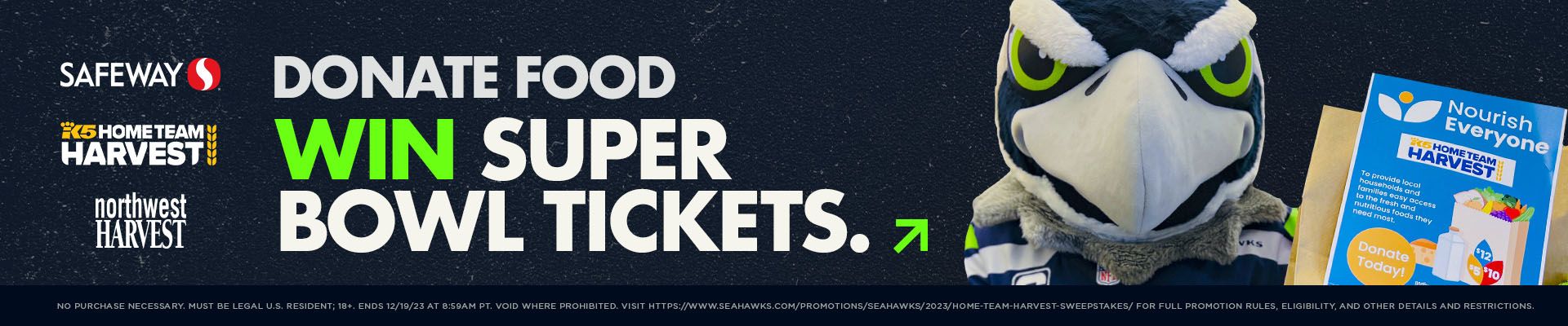 Home Team Harvest Super Bowl Ticket Giveaway