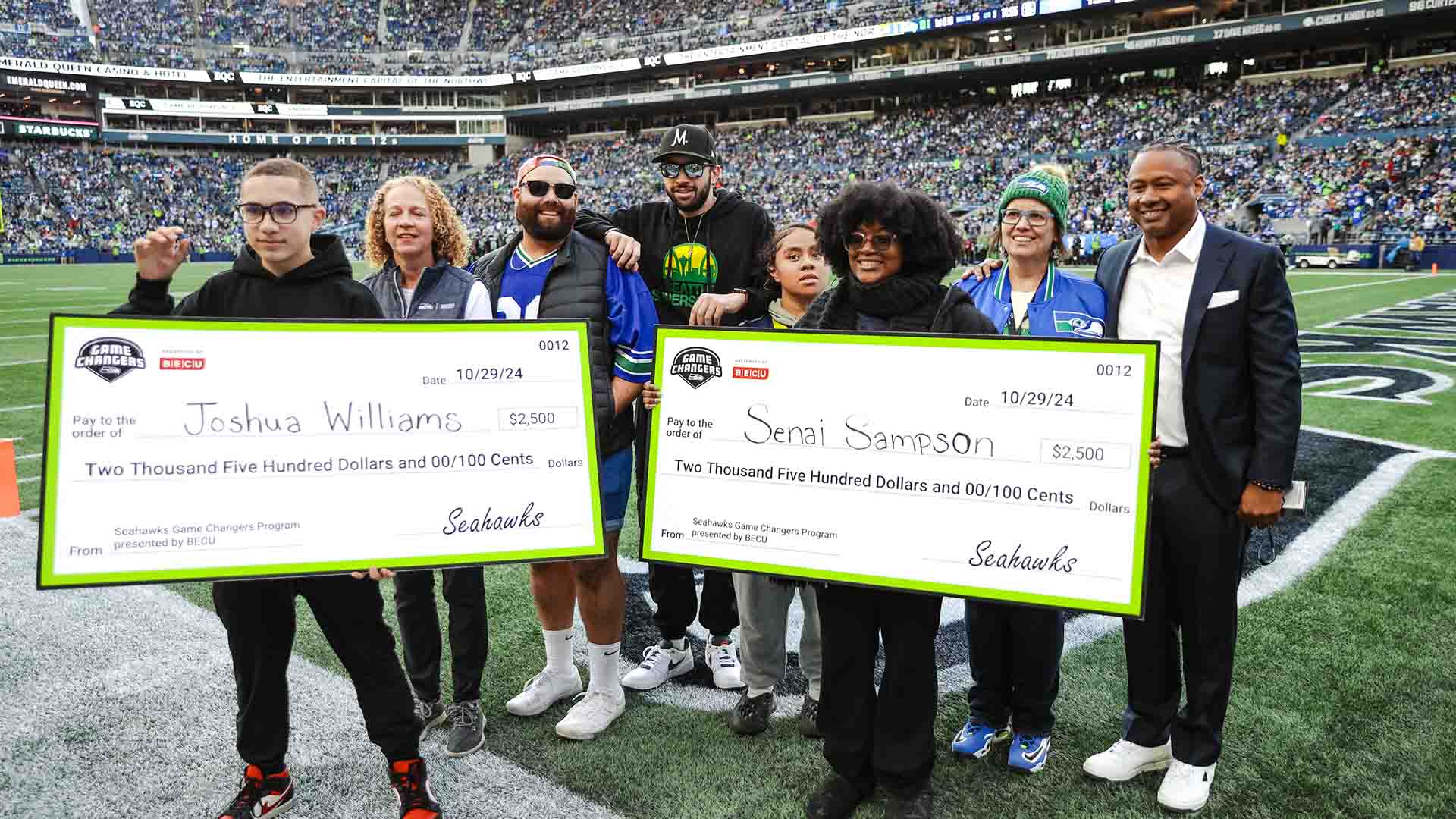 Senai and Joshua from the Boys & Girls Clubs of King County receive $2,500 scholarships thanks to BECU