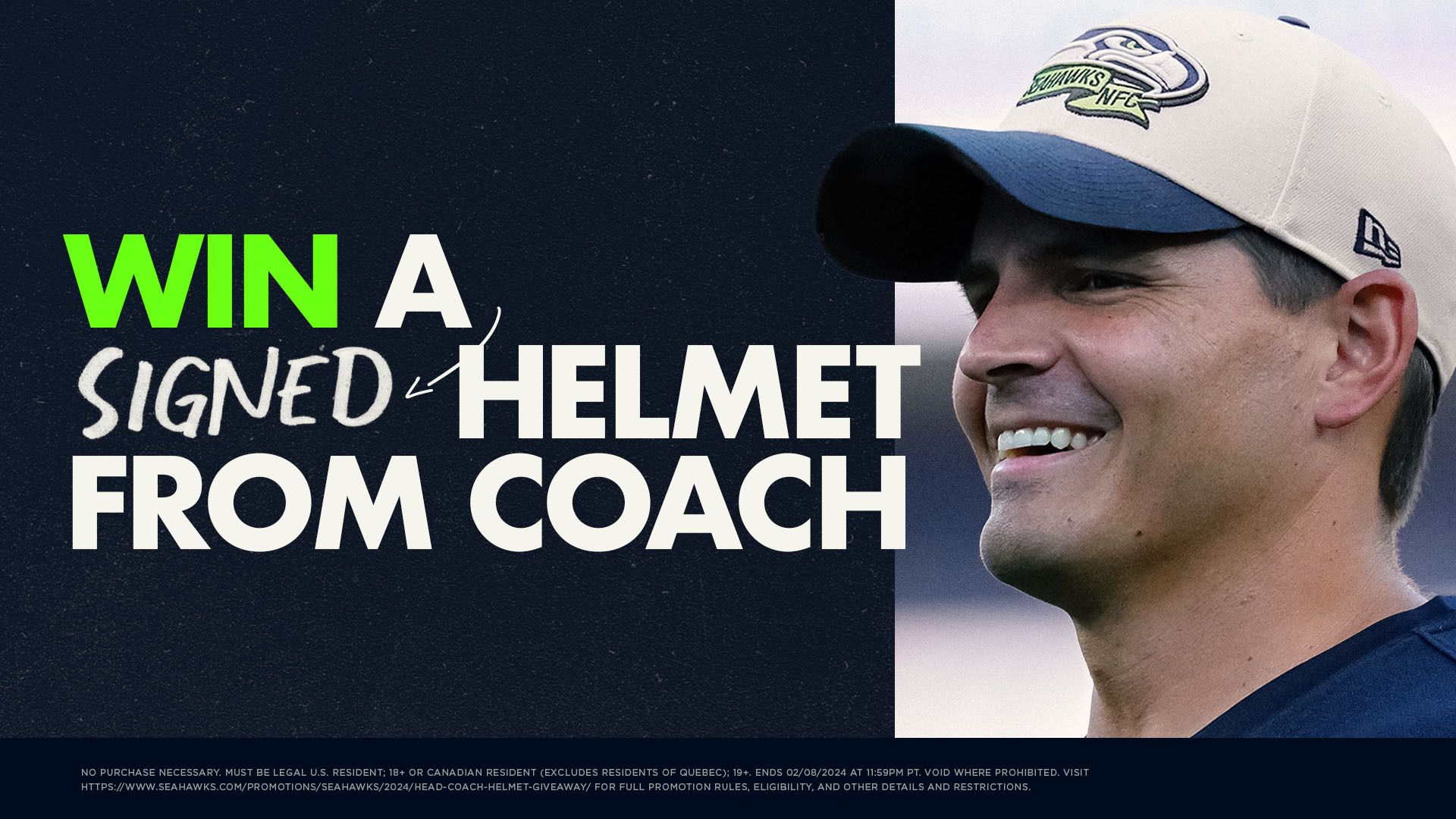 Win a signed helmet from coach