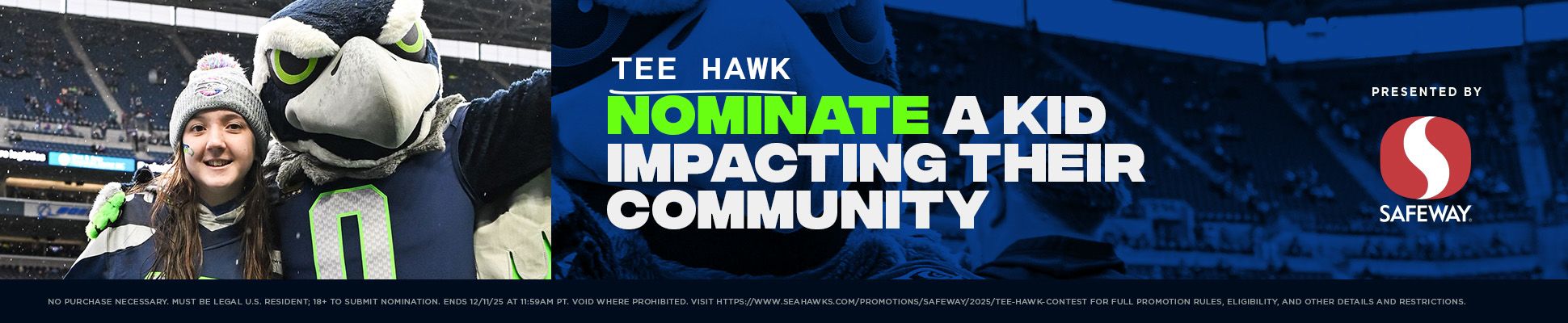 Seahawks Tee Hawk Contest