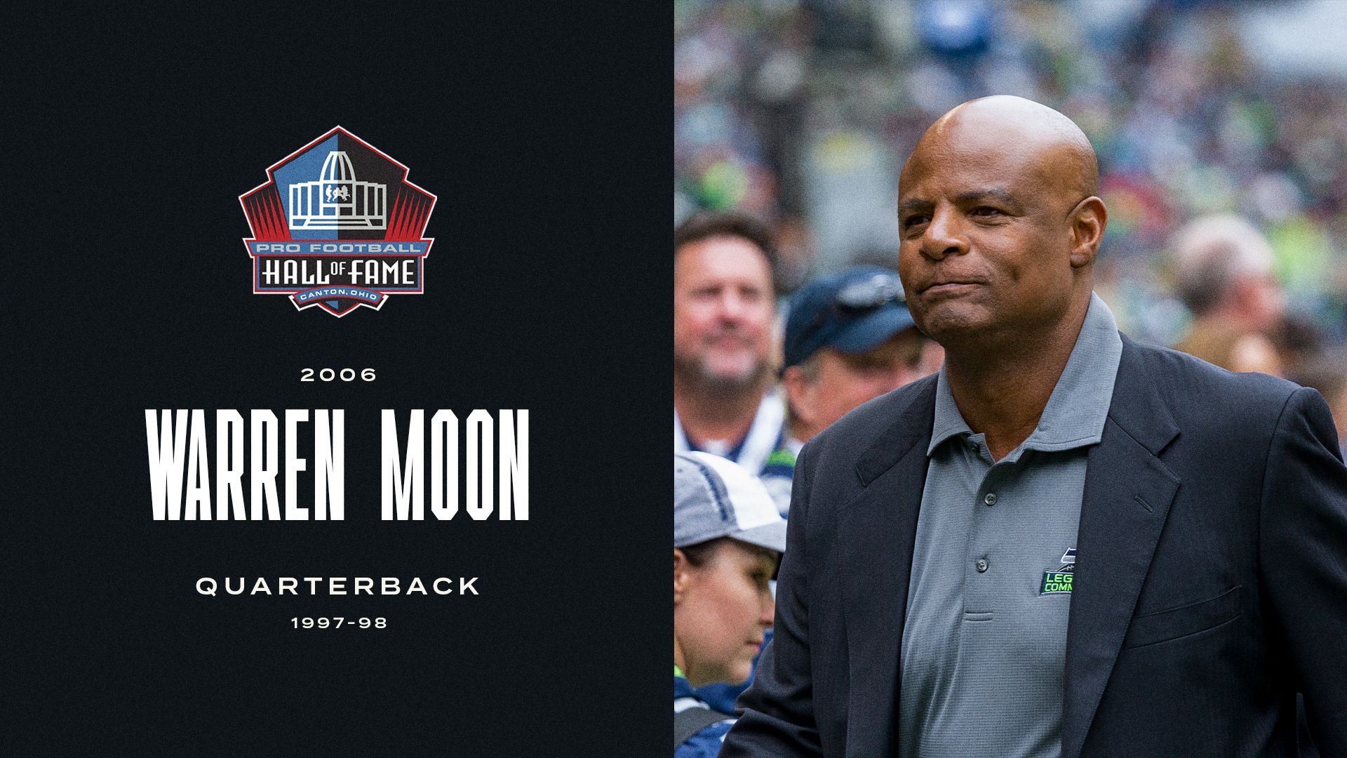 2006: Warren Moon, QB, 1997-98 (elected in first year of eligibility)