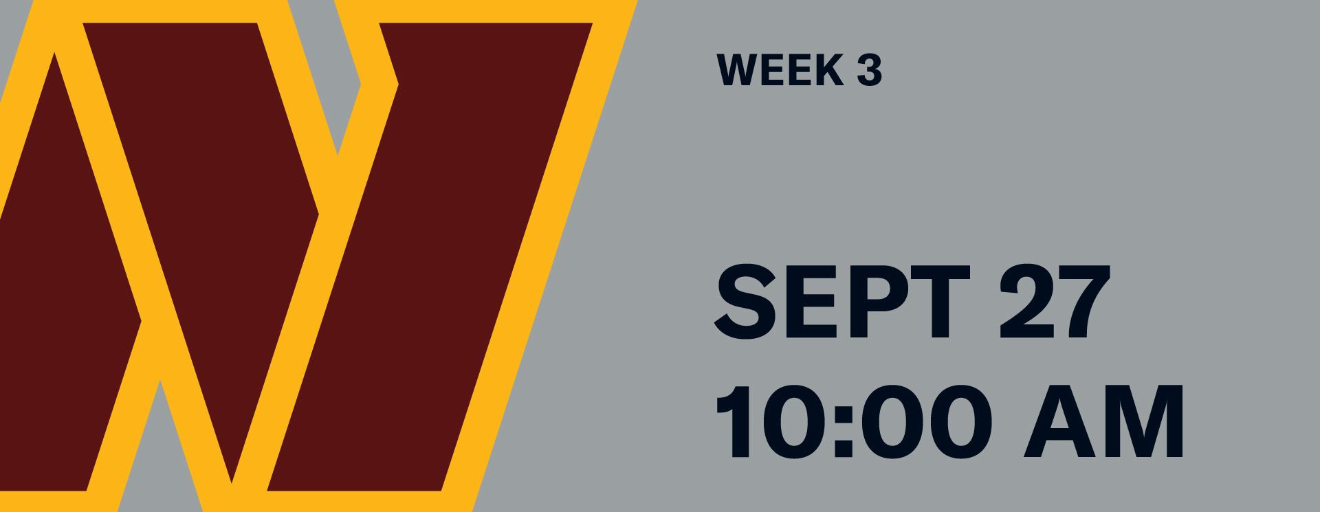 Week 3 - Washington Commanders