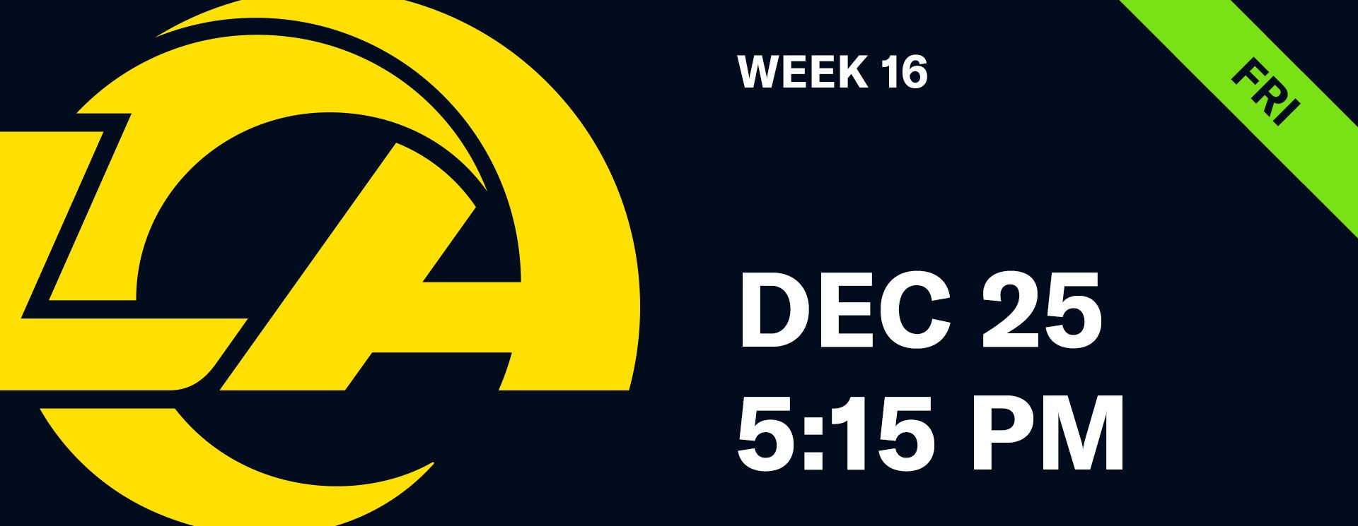 Week 16 - Los Angeles Rams