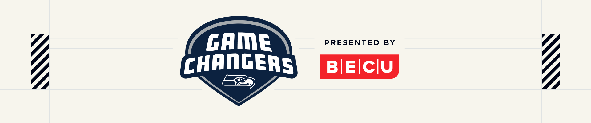 Seahawks Game Changers Logo - Presented by BECU