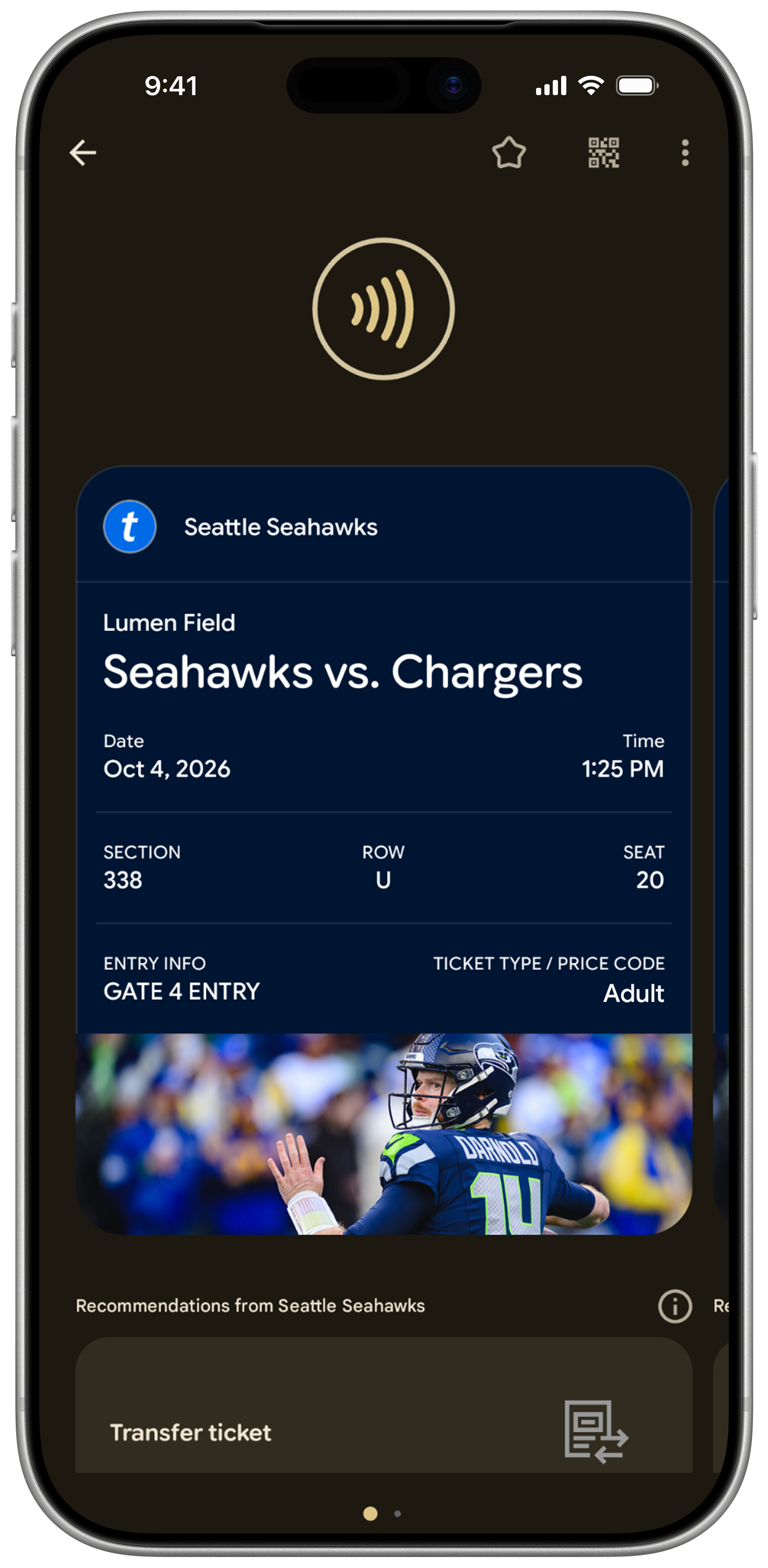 Android View in Wallet