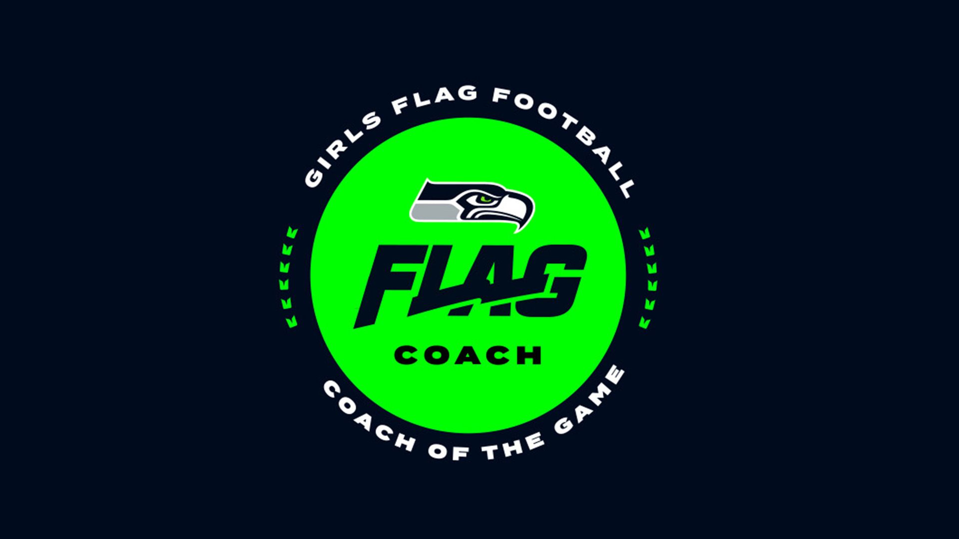 Girls Flag Coach of the Game Logo