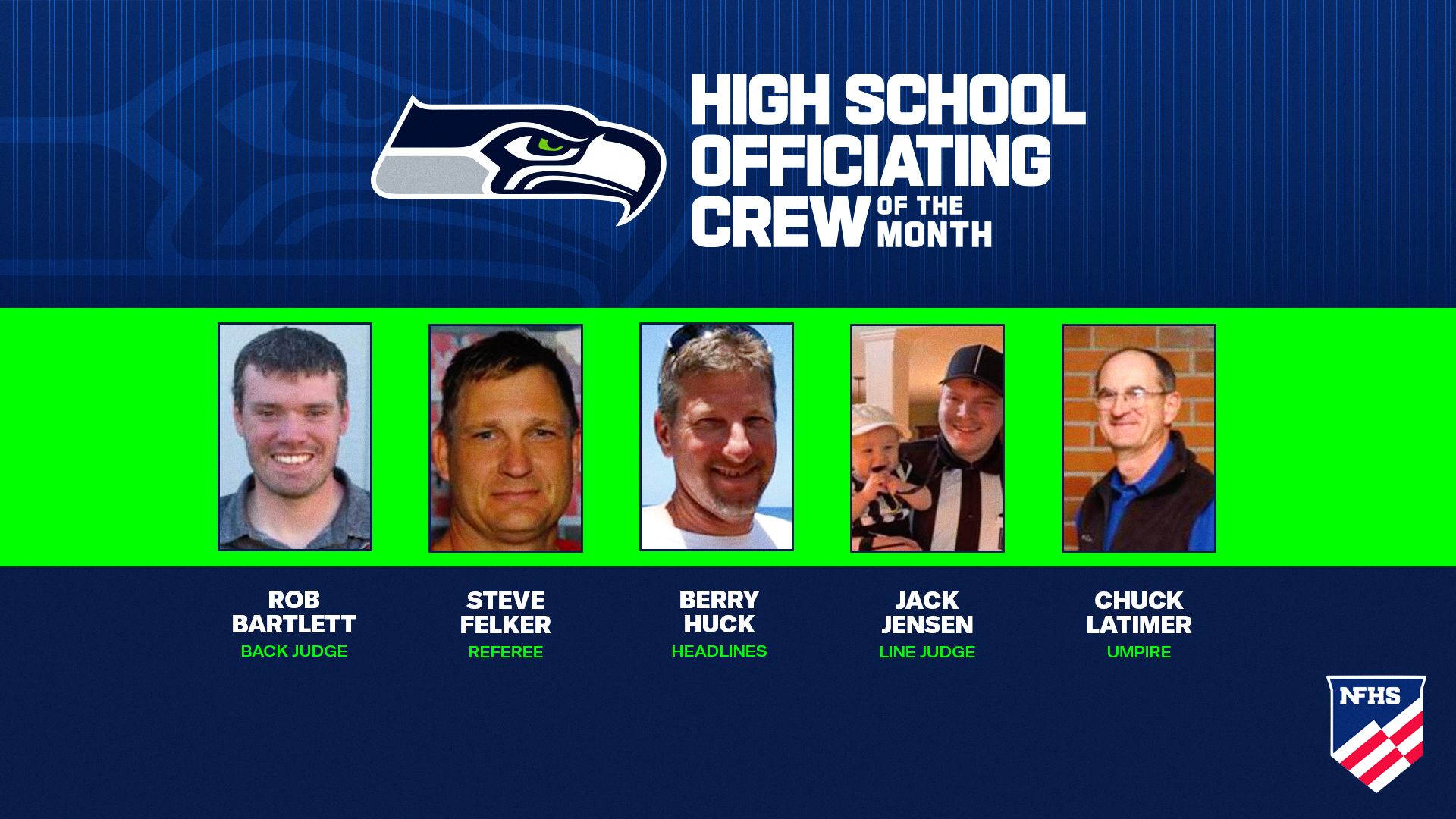 High School Football Crew of the Month - September
