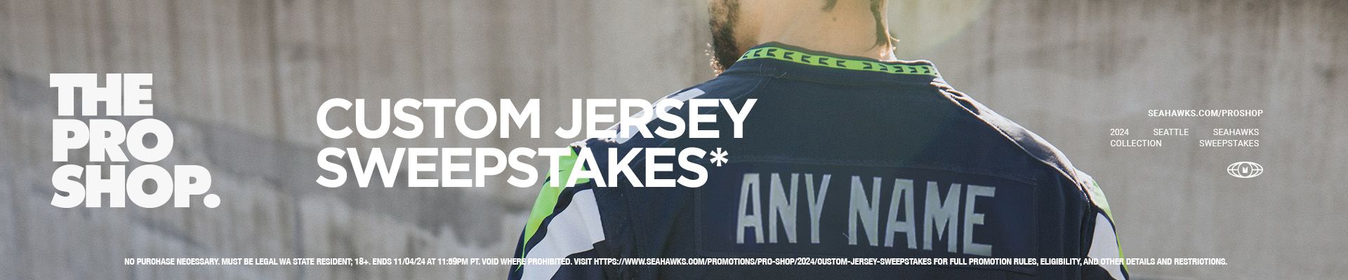 Pro Shop Custom Jersey Sweepstakes