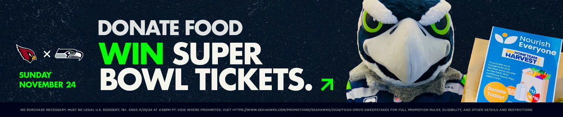 2024 Home Team Harvest - Gameday Food Drive