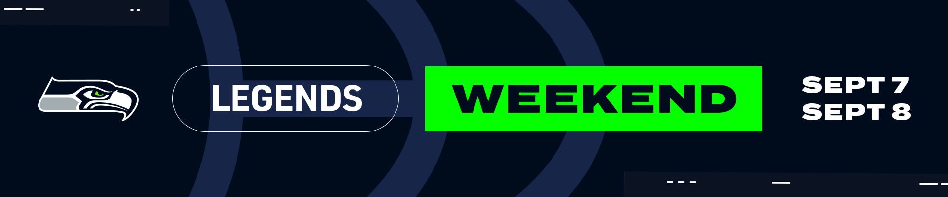 Legends Weekend - Sept 7 & Sept 8