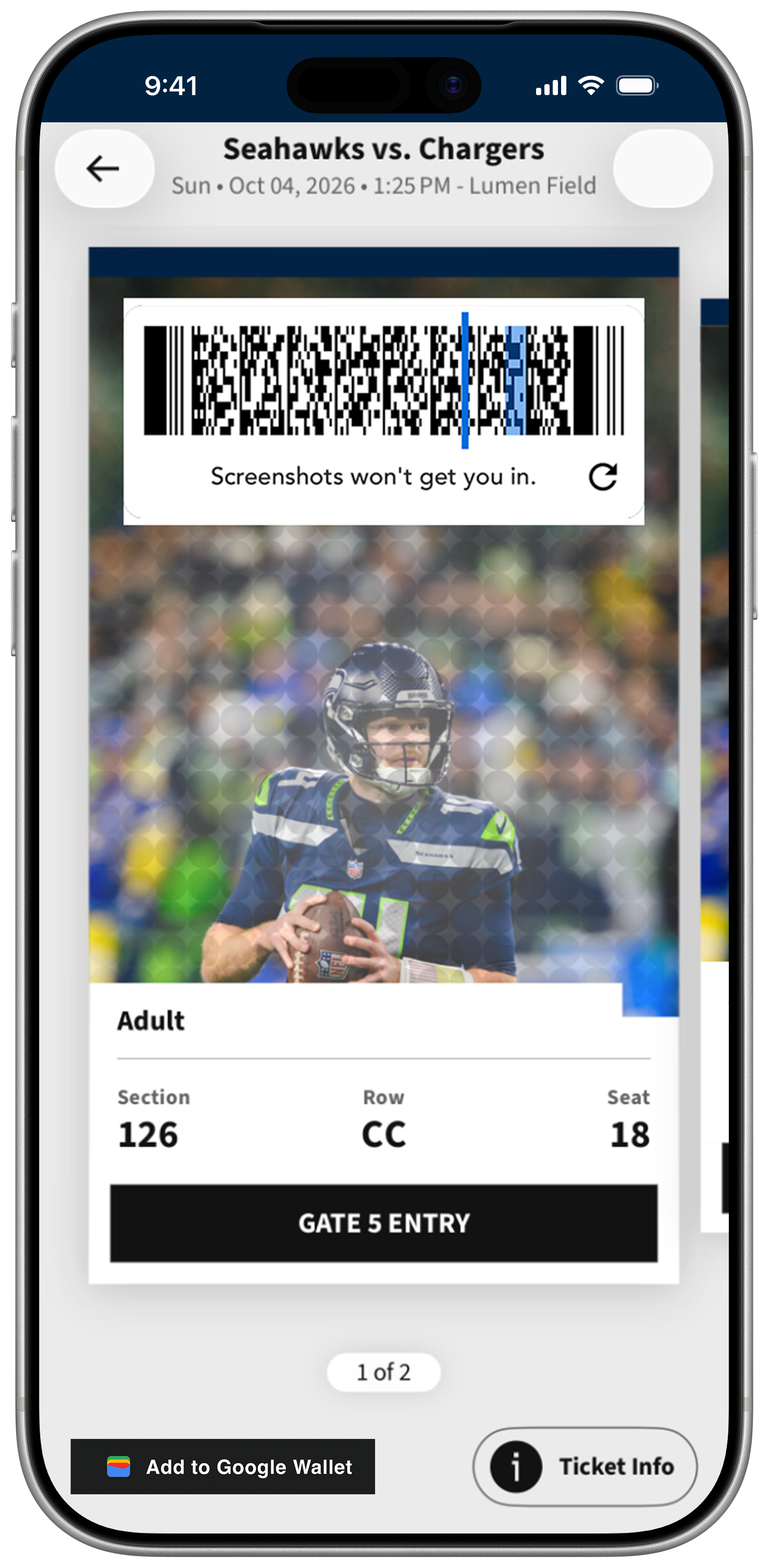 View Ticket QR Android