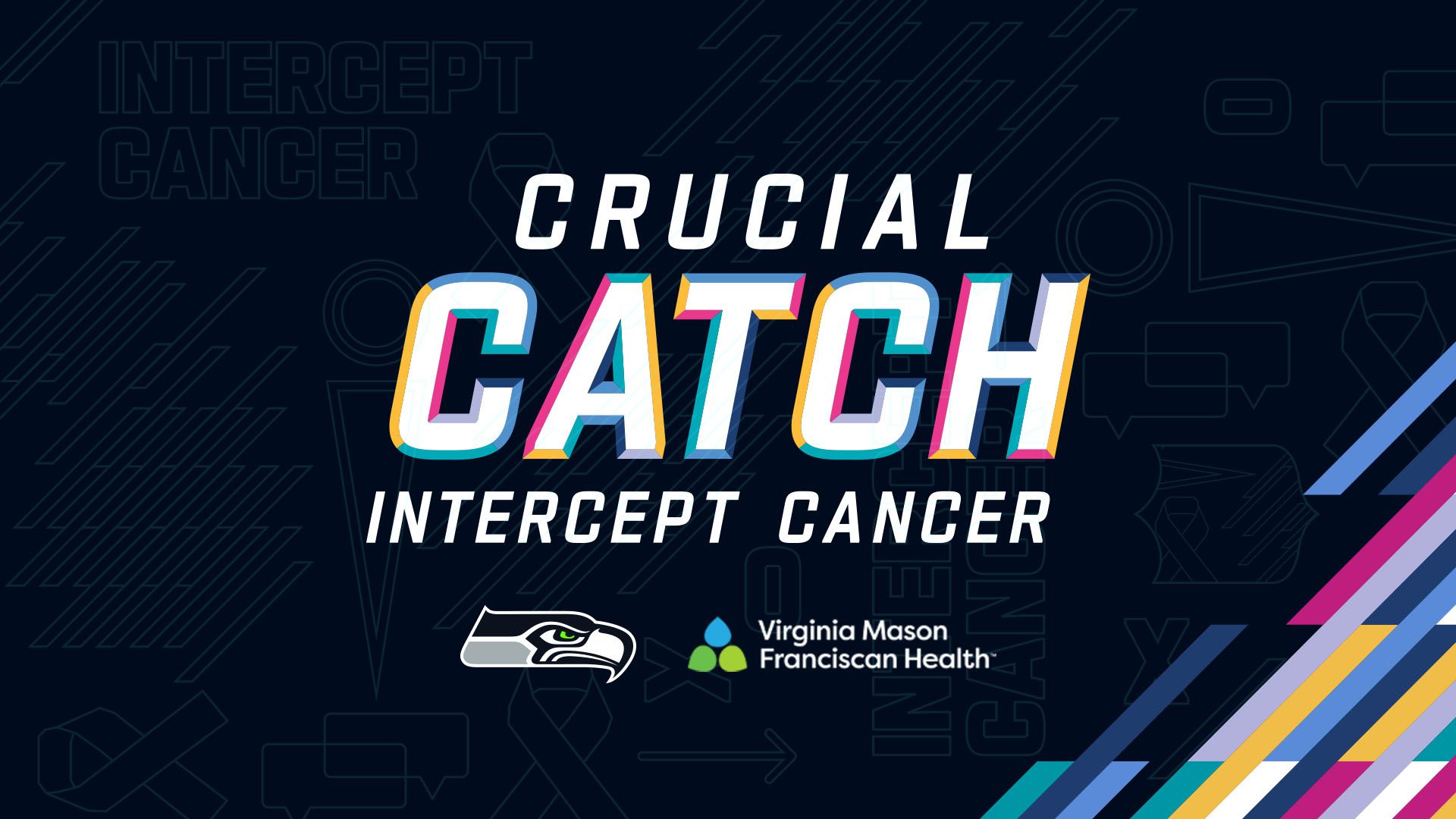 Seahawks Crucial Catch Logo - Intercept Cancer