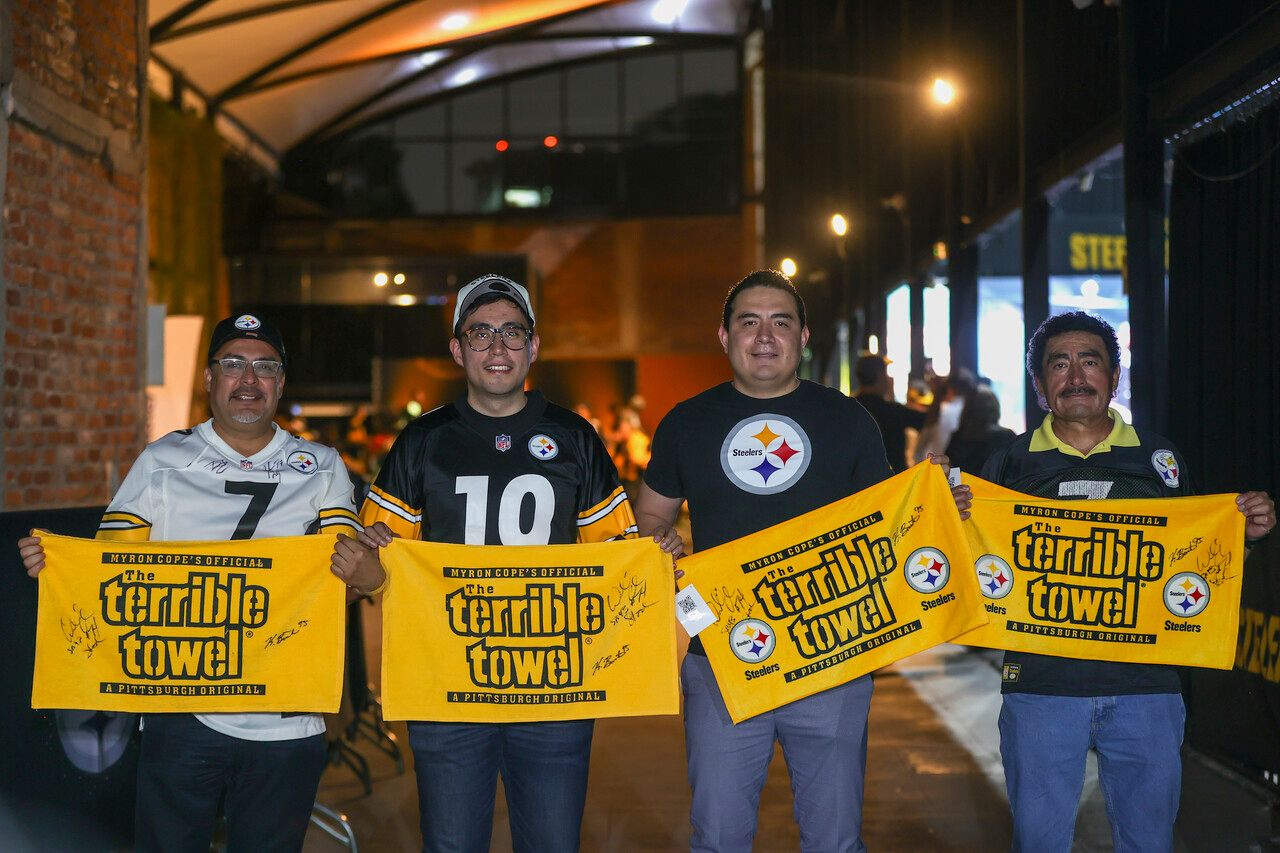 The Pittsburgh Steelers host a NFL Draft Party at Frontón Bucareli on Thursday, April 24, 2025 in Mexico City, Mexico. (Pablo Lomelin / Pittsburgh Steelers)