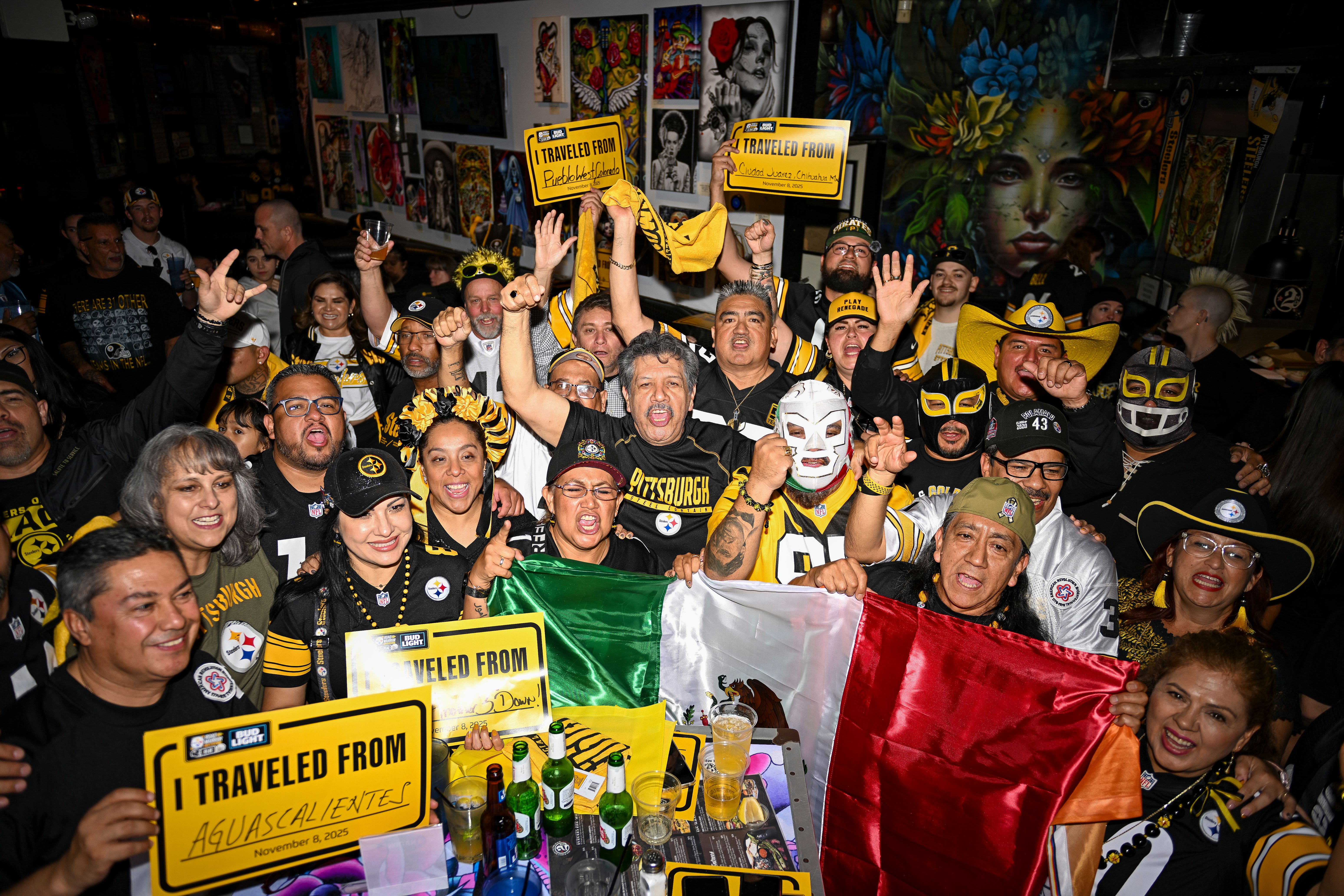 Steelers Nation Unite Road Warriors, Saturday, Nov. 8, 2025 in Huntington Beach, CA. (Alysa Rubin / Pittsburgh Steelers)