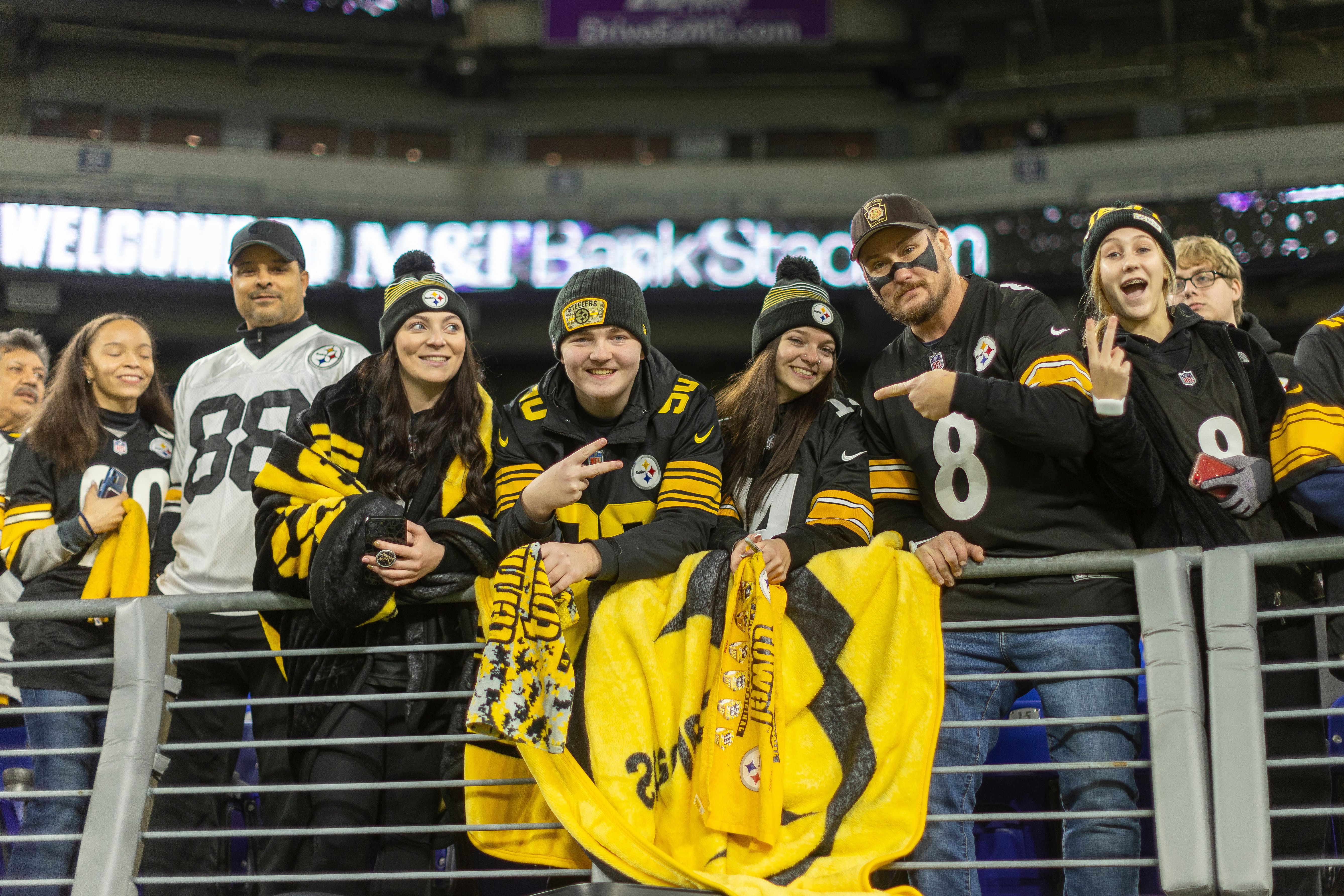 Fans prior to a regular season game between the Pittsburgh Steelers and the Baltimore Ravens, Sunday, Jan. 1, 2023 in Baltimore, MD. The Steelers beat the Ravens 16-13. (Jared Wickerham / Pittsburgh Steelers)