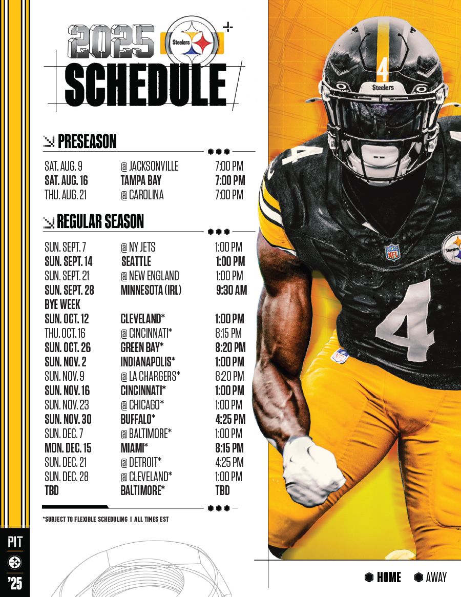 Steelers Schedule | Pittsburgh Steelers - Steelers.com