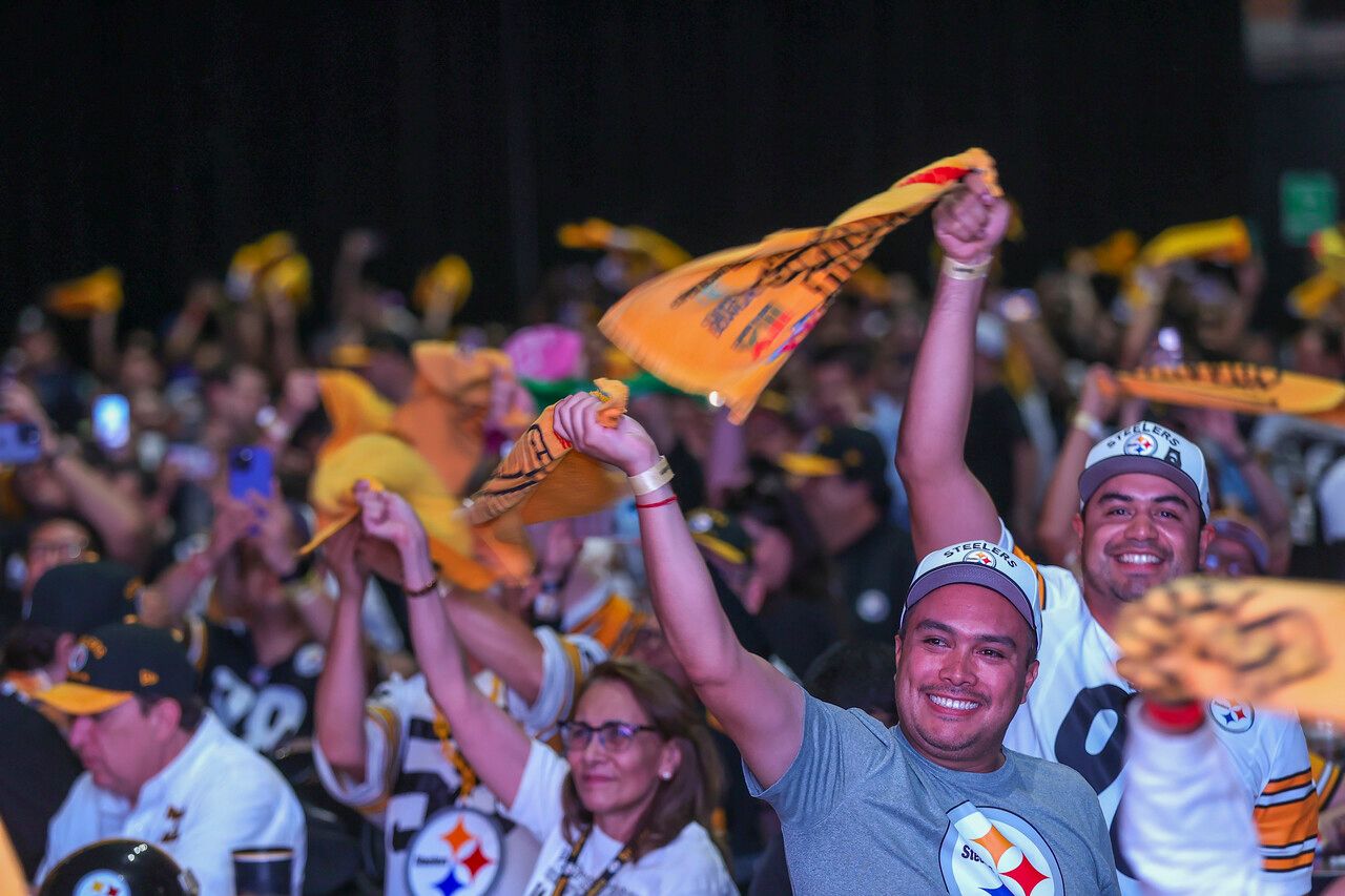 The Pittsburgh Steelers host a NFL Draft Party at Frontón Bucareli on Thursday, April 24, 2025 in Mexico City, Mexico. (Pablo Lomelin / Pittsburgh Steelers)