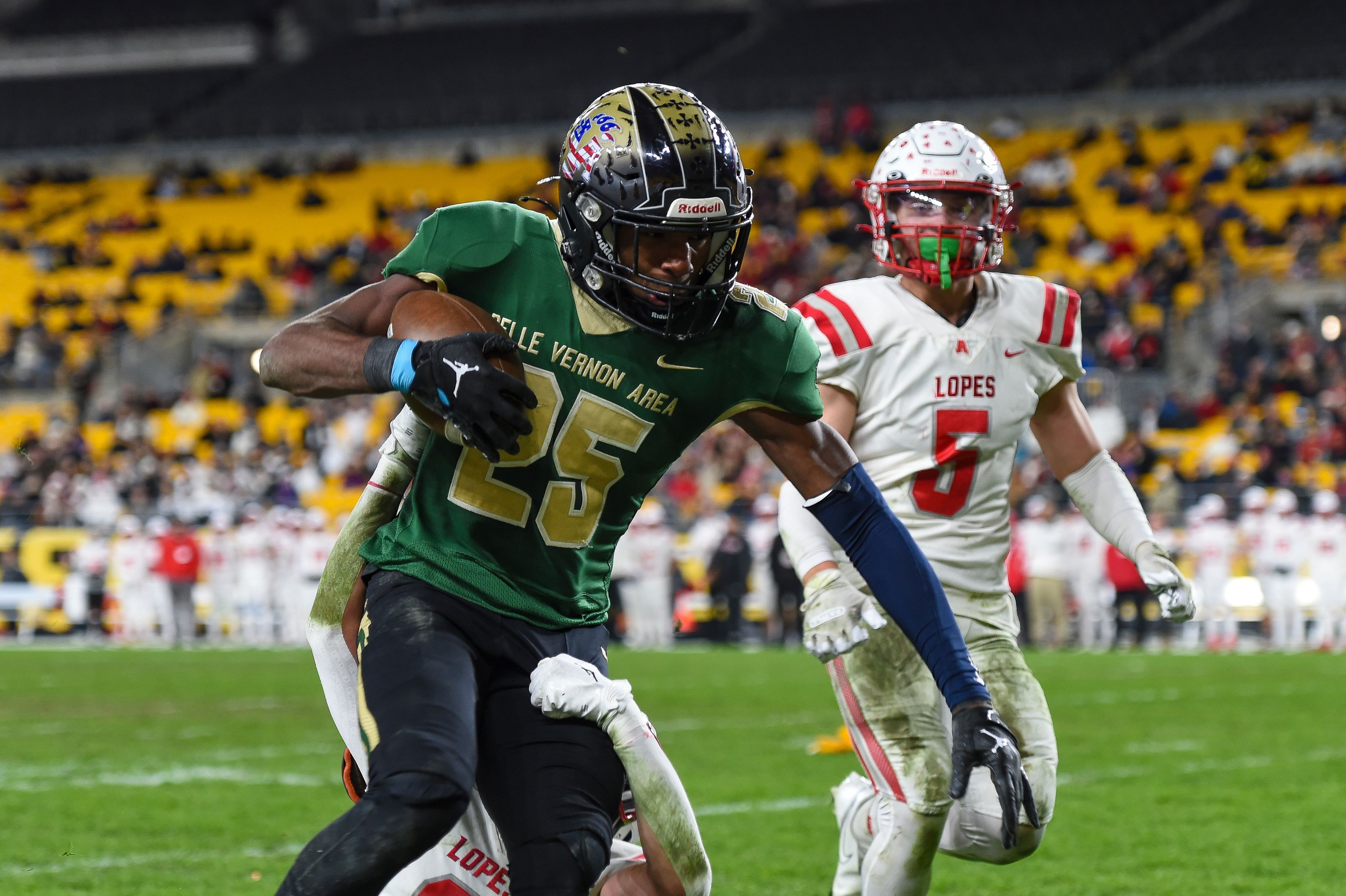 Avonworth Antelopes and Belle Vernon Area Leopards play in the 3A WPIAL Football Championship at Acrisure Stadium, Friday, Nov. 24, 2023 in Pittsburgh, PA. (Mariah Wild / Pittsburgh Steelers)