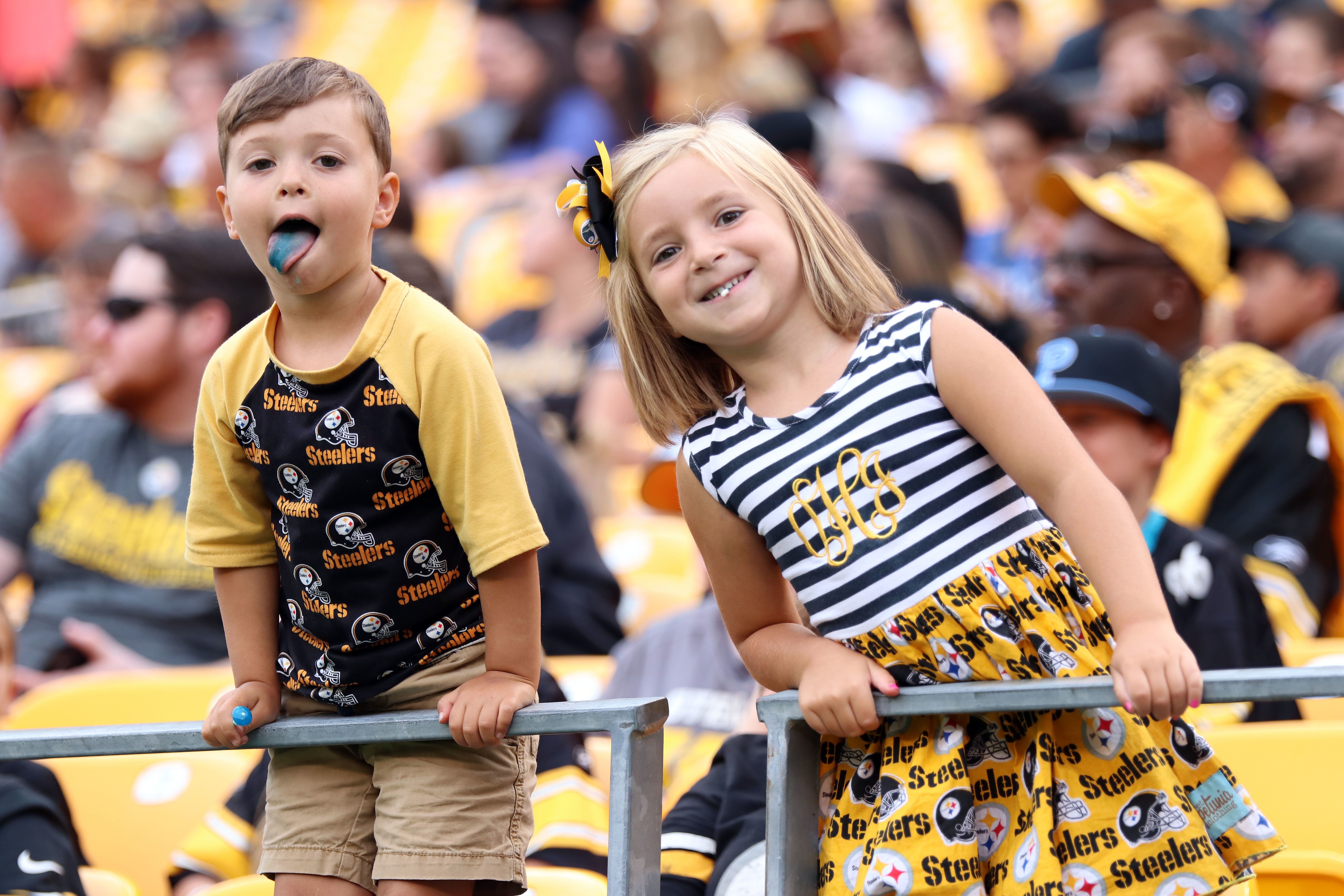 The Pittsburgh Steelers practice at Heinz Field during the 2017 training camp.