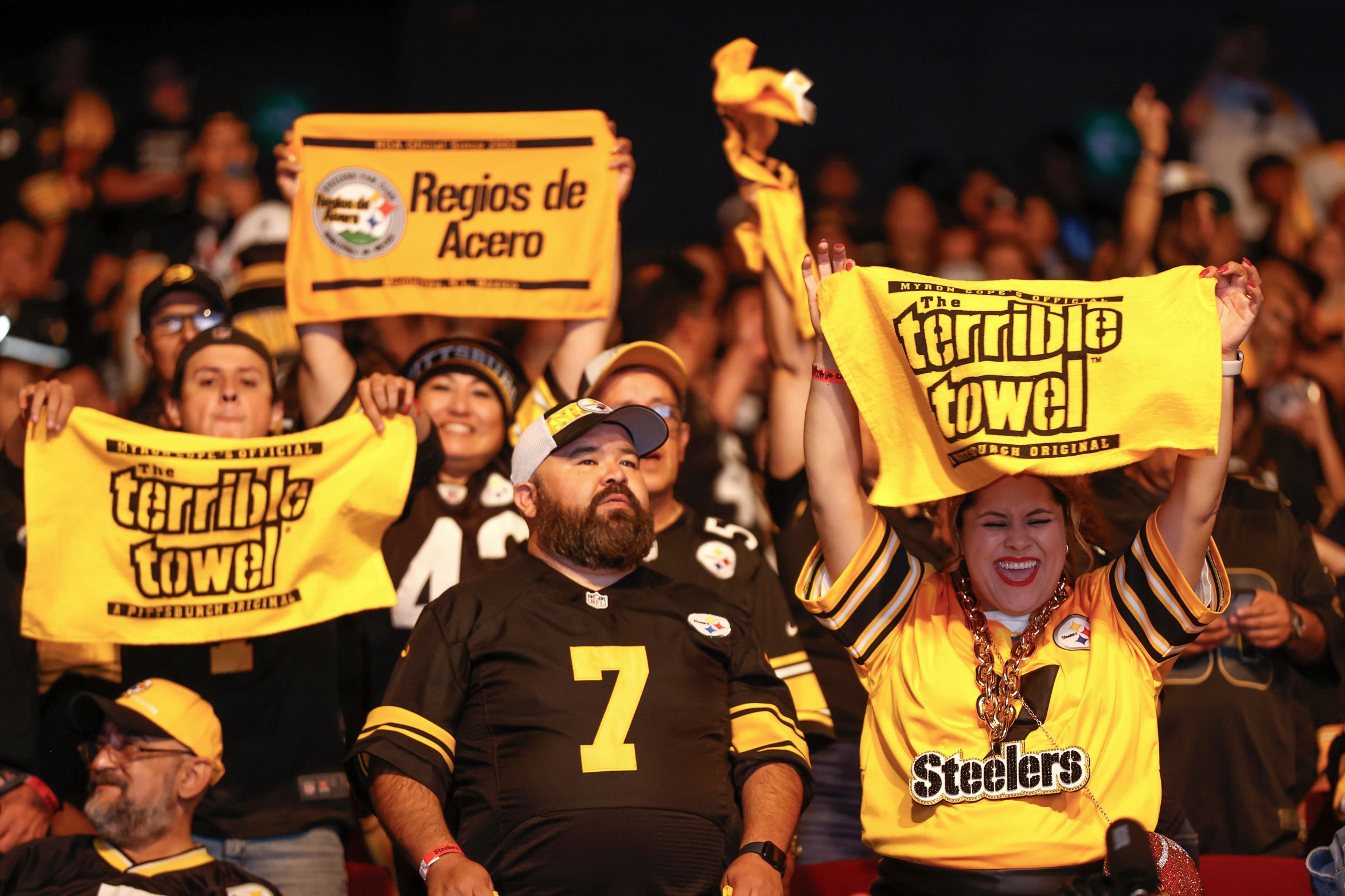 The Steelers hosted the third regular season watch party in Monterrey, Mexico during the week 10 game agains the Washington Commanders, Sunday, Nov. 10, 2024. (Pablo Lomelin / Pittsburgh Steelers)