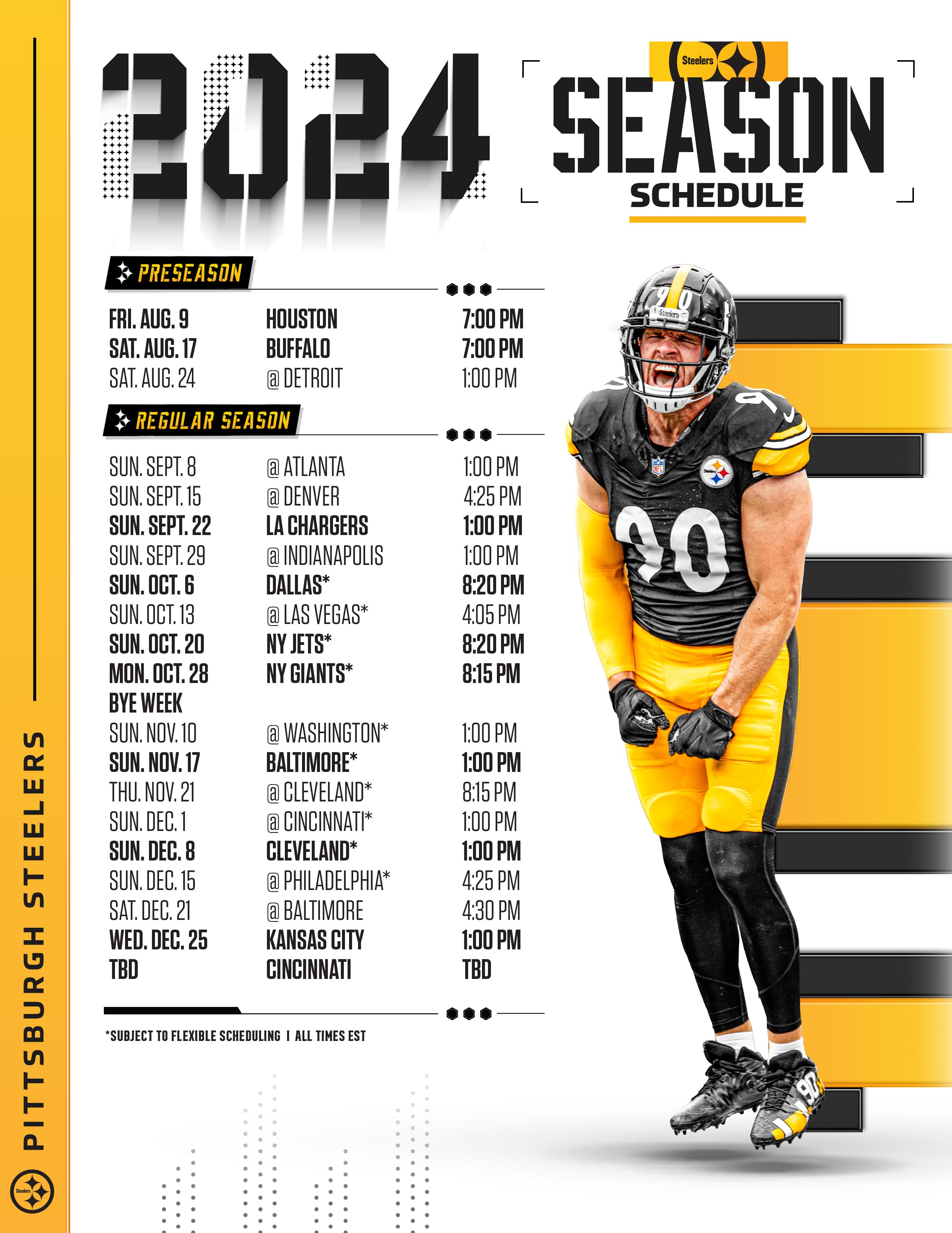 Steelers Schedule | Pittsburgh Steelers - Steelers.com