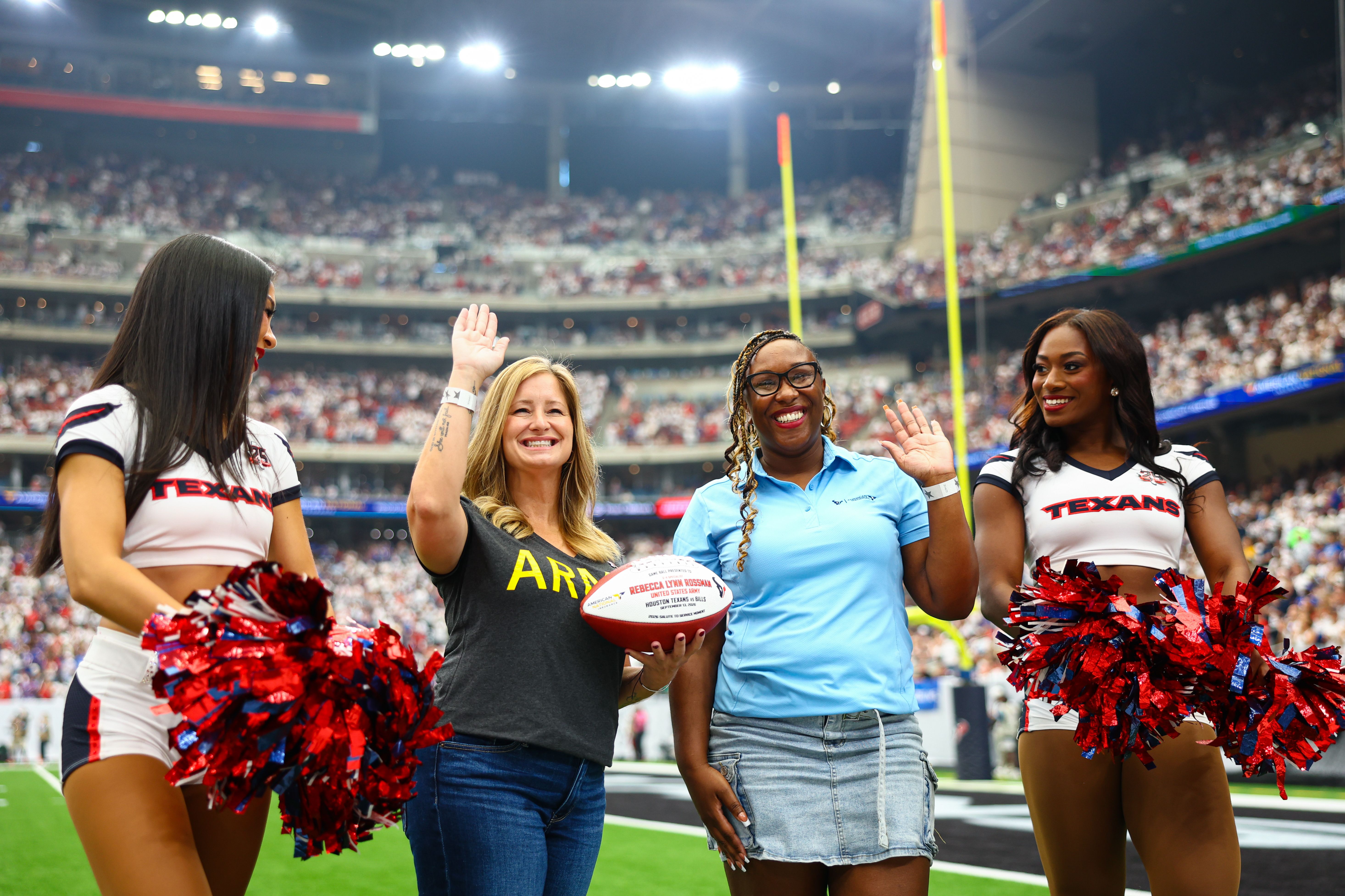An image from the September 13th, 2026 Regular Season Week 1 home game against the Buffalo Bills at Reliant Stadium in Houston, TX. The Texans lost 31-36.