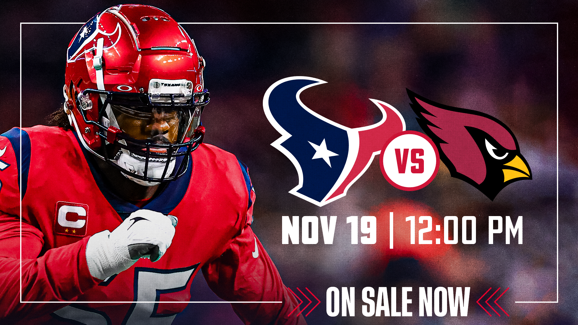 2023 Texans Cardinals tickets 16x9