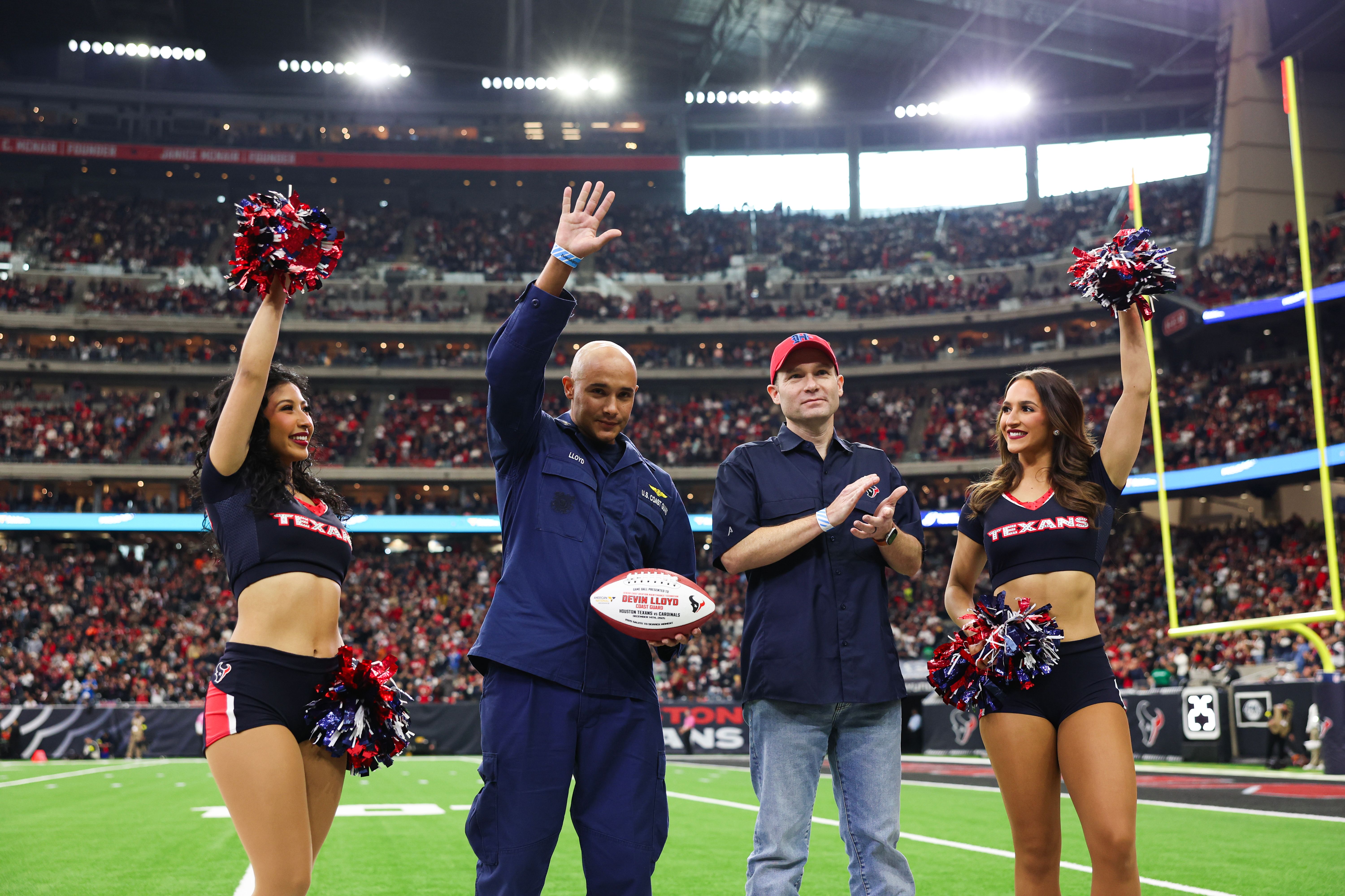 An image from the December 14th, 2025 regular season week 15 home game against the Arizona Cardinals at NRG Stadium in Houston, TX. The Texans won 40-20.