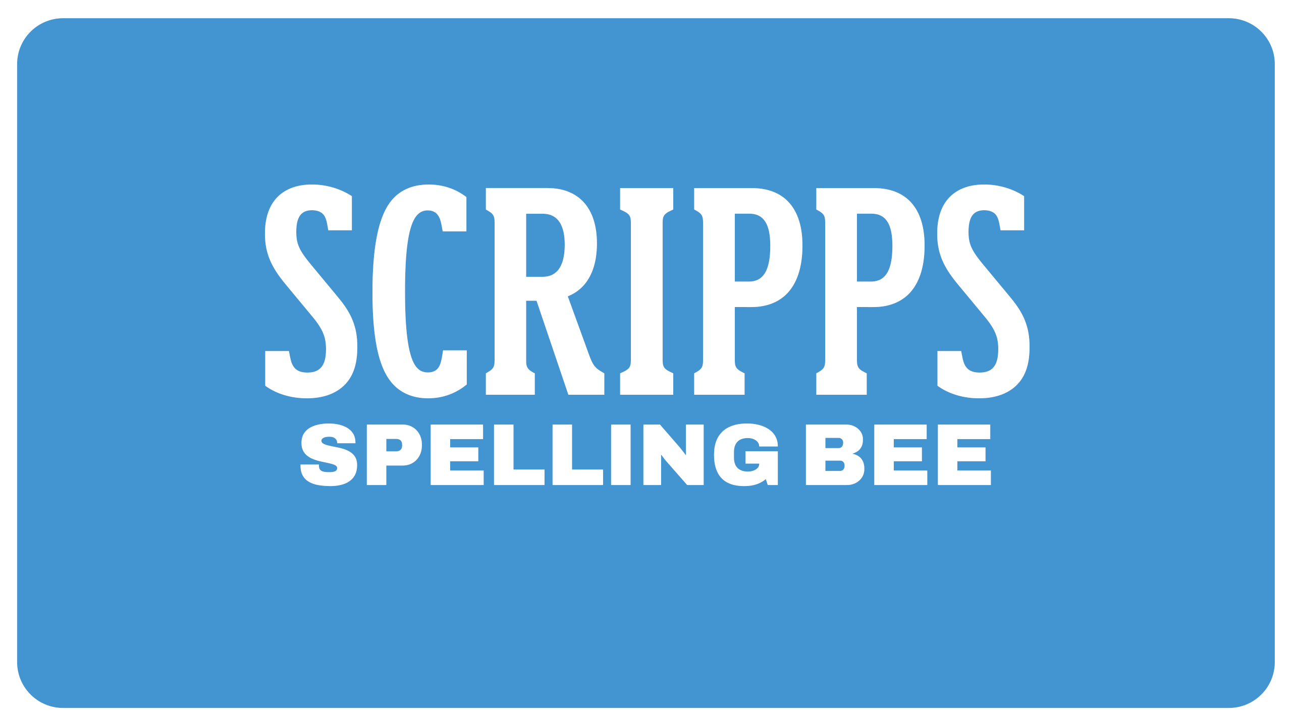 Scripps Spelling Bee