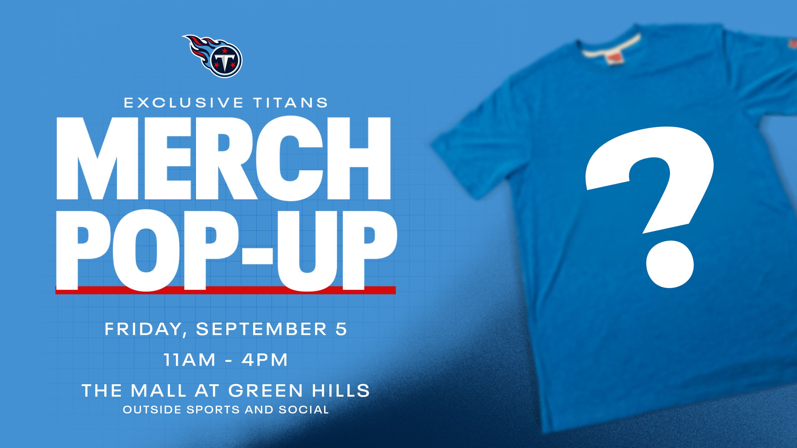 Titan Up Friday: Exclusive Merch Pop-Up