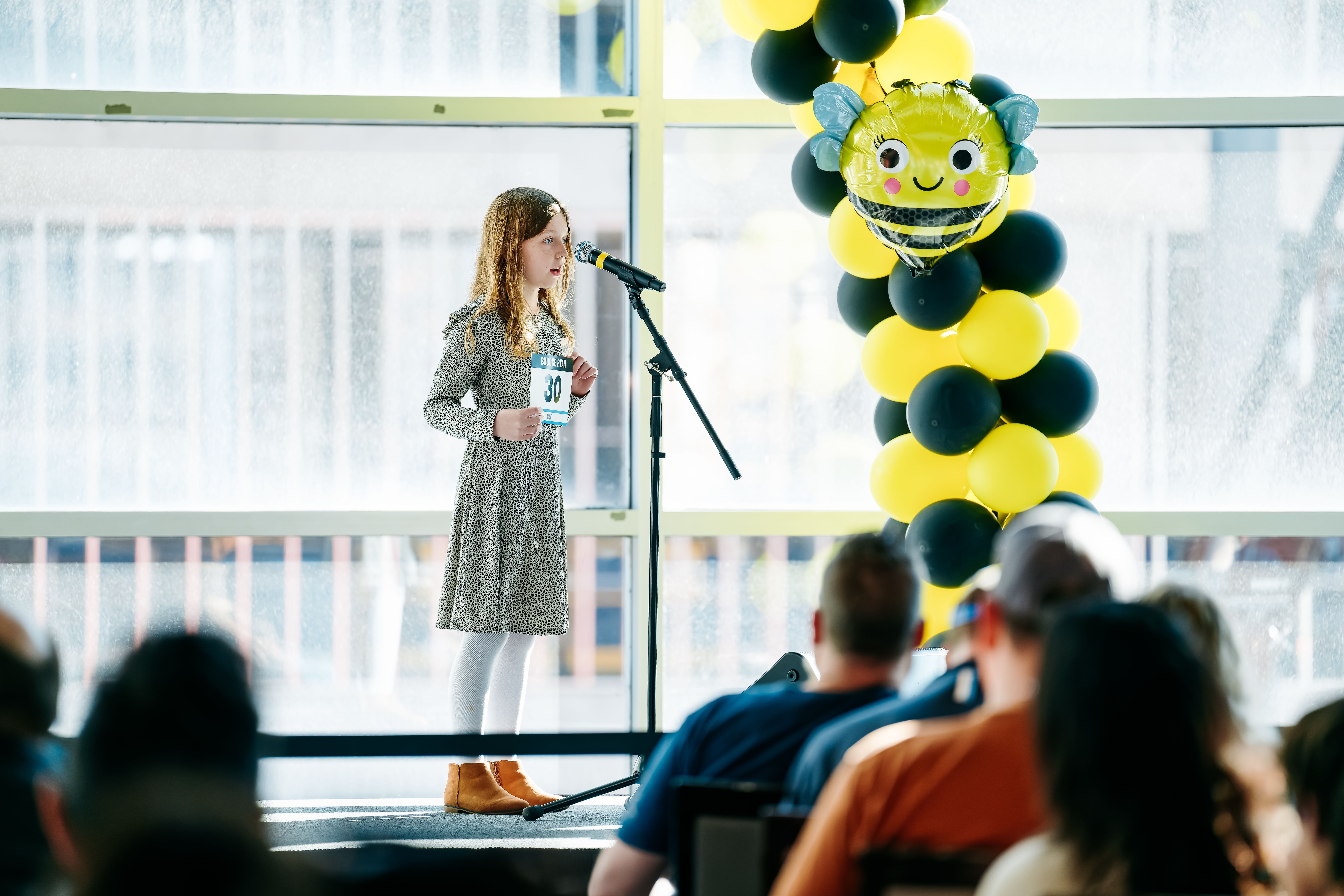 Local students complete in the Regional Spelling Bee sponsored by the Tennessee Titans at Nissan Stadium on March 22, 2025 in Nashville, TN. Photo By Kaitlyn Hungerford/Tennessee Titans