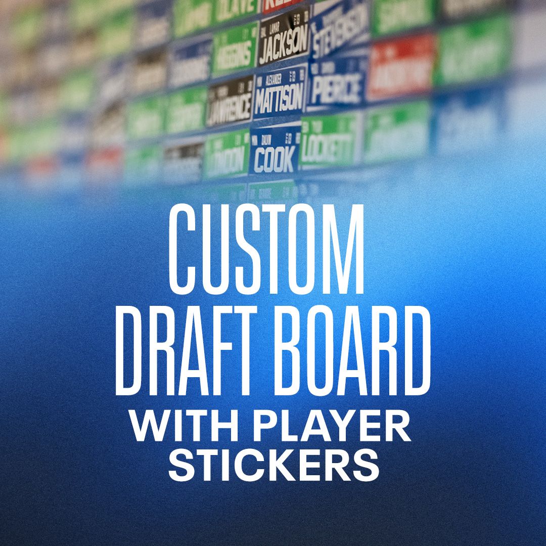_24MAR 540_Custom Draft Board With Stickers