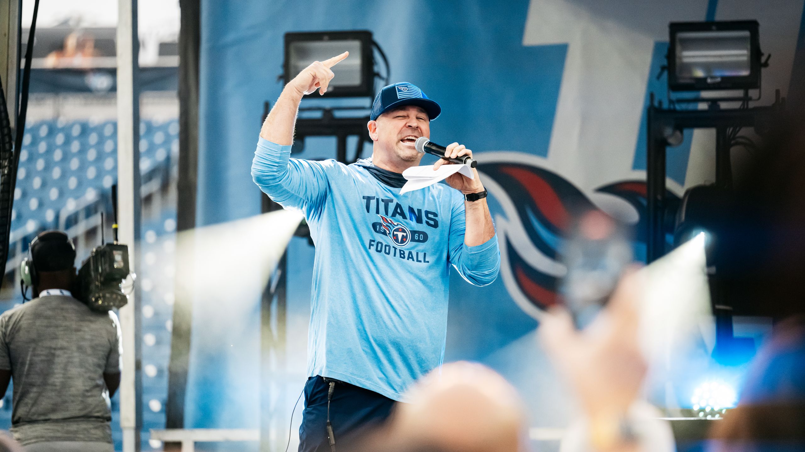 Tennessee Titans NFL Draft Party at Nissan Stadium on April 25, 2024 in Nashville, TN. Photo By Kaitlyn Hungerford/Tennessee Titans